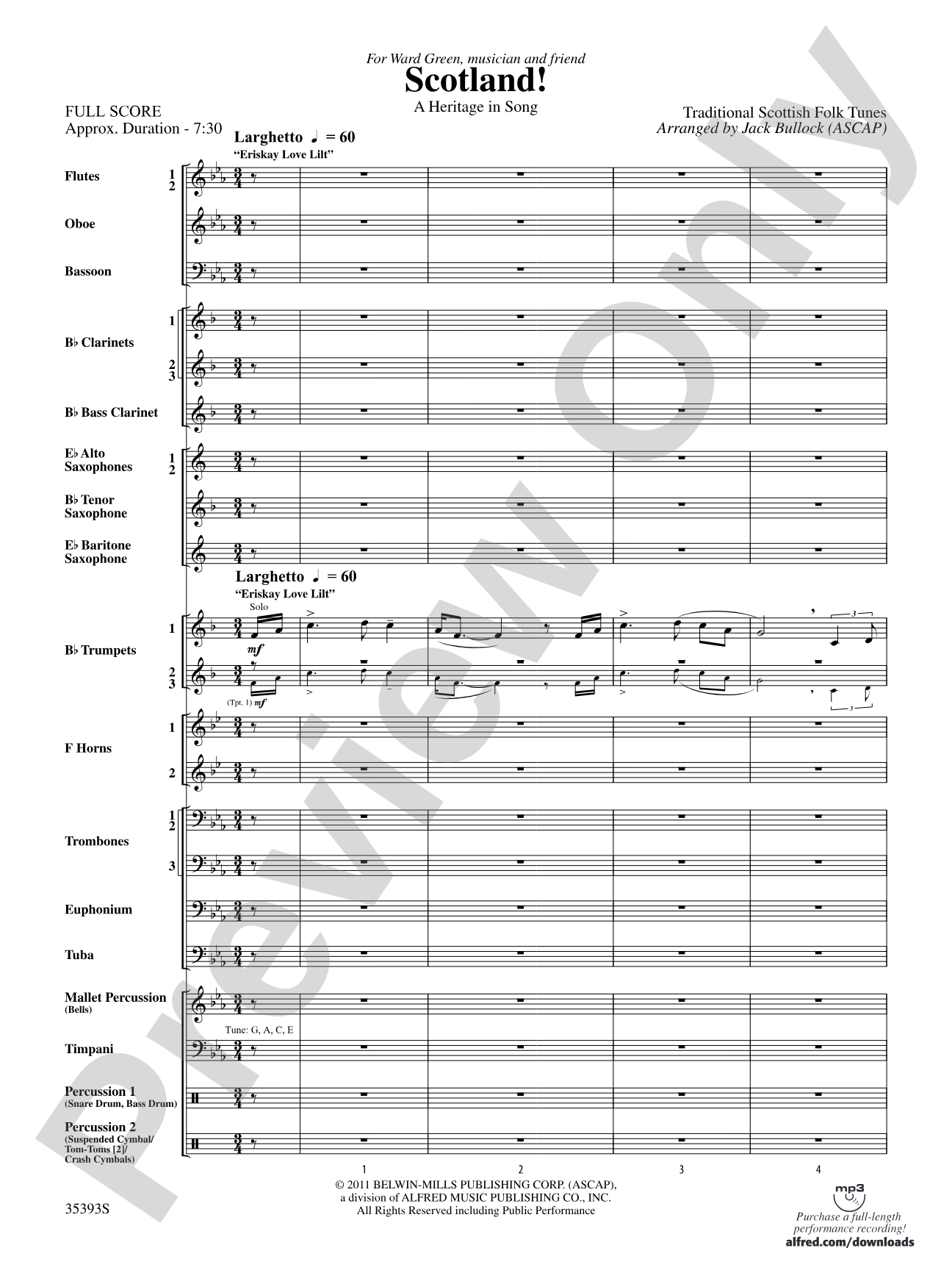 Scotland!: Concert Band Conductor Score & Parts