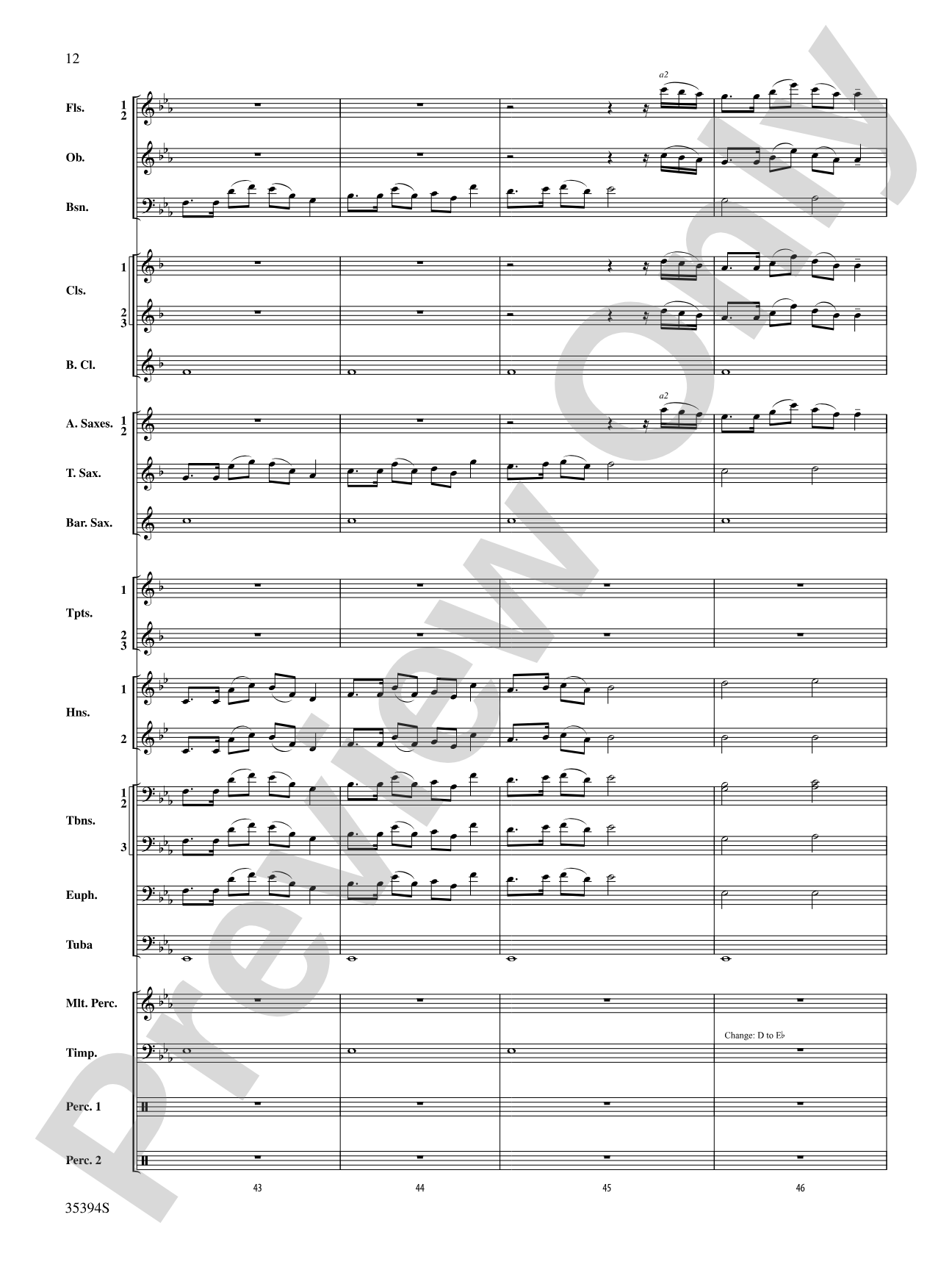 Festive Tribute: Concert Band Conductor Score & Parts