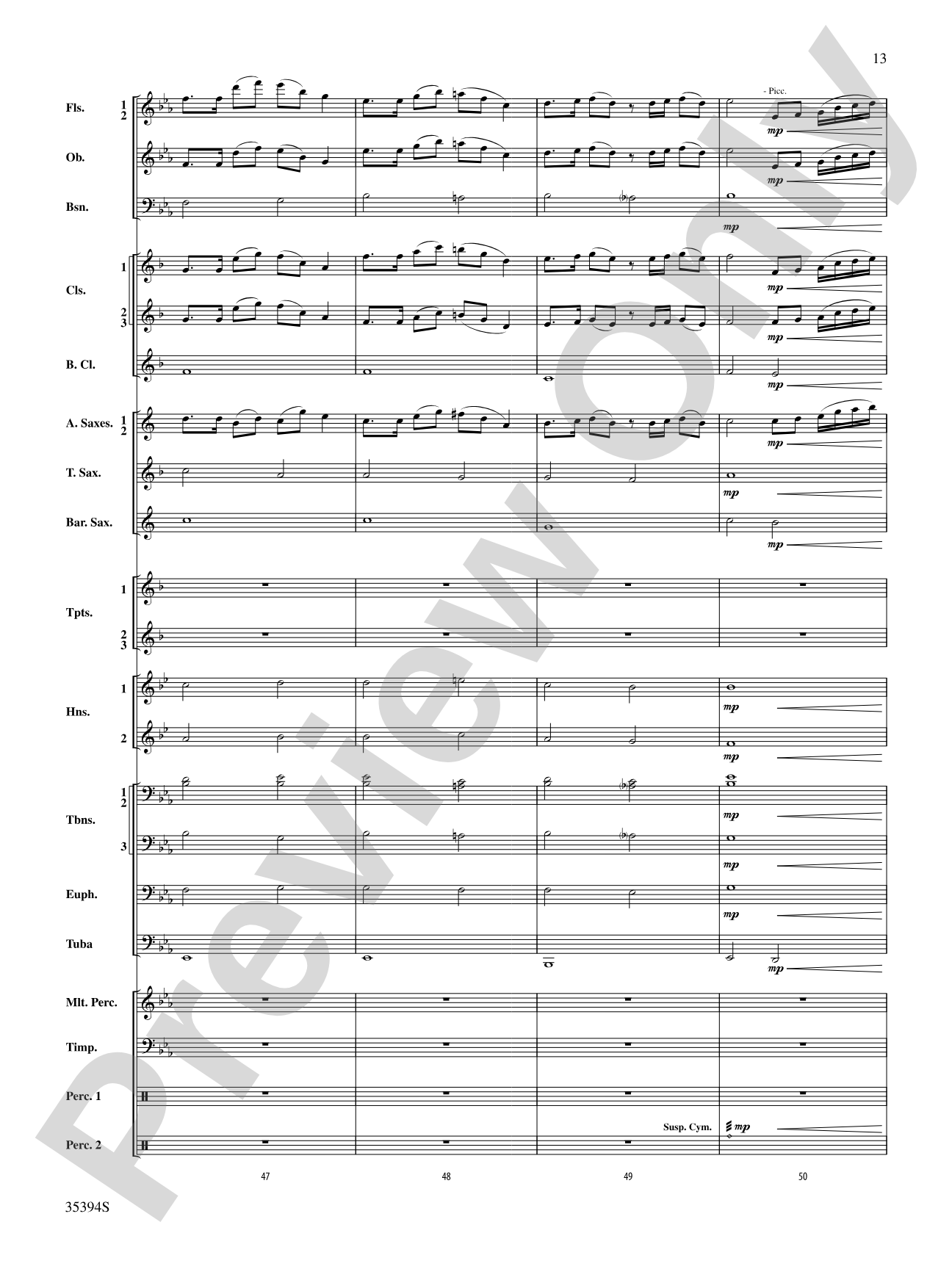 Festive Tribute: Concert Band Conductor Score & Parts
