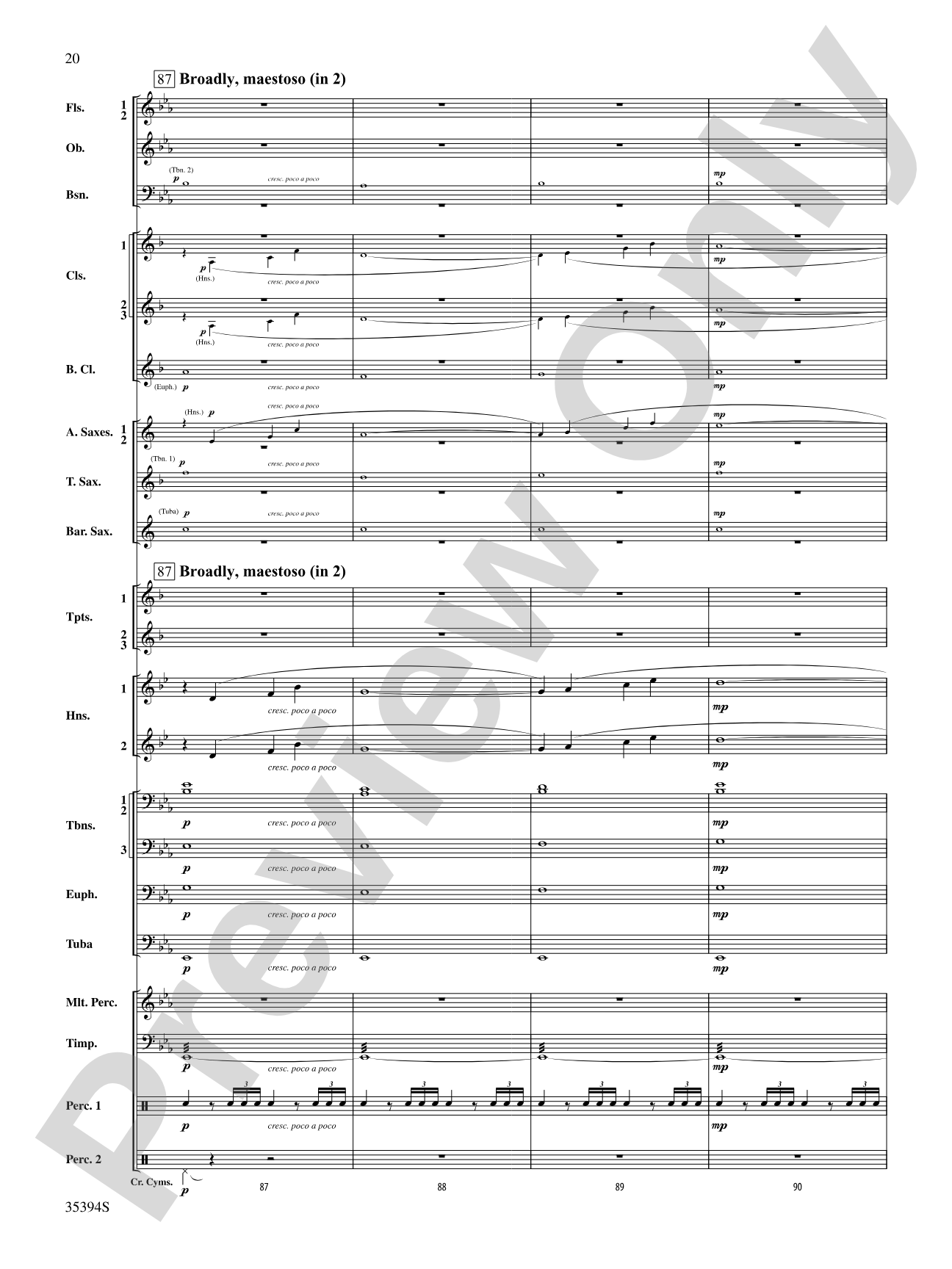 Festive Tribute: Concert Band Conductor Score & Parts