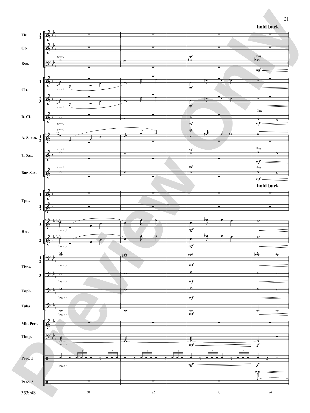 Festive Tribute: Concert Band Conductor Score & Parts