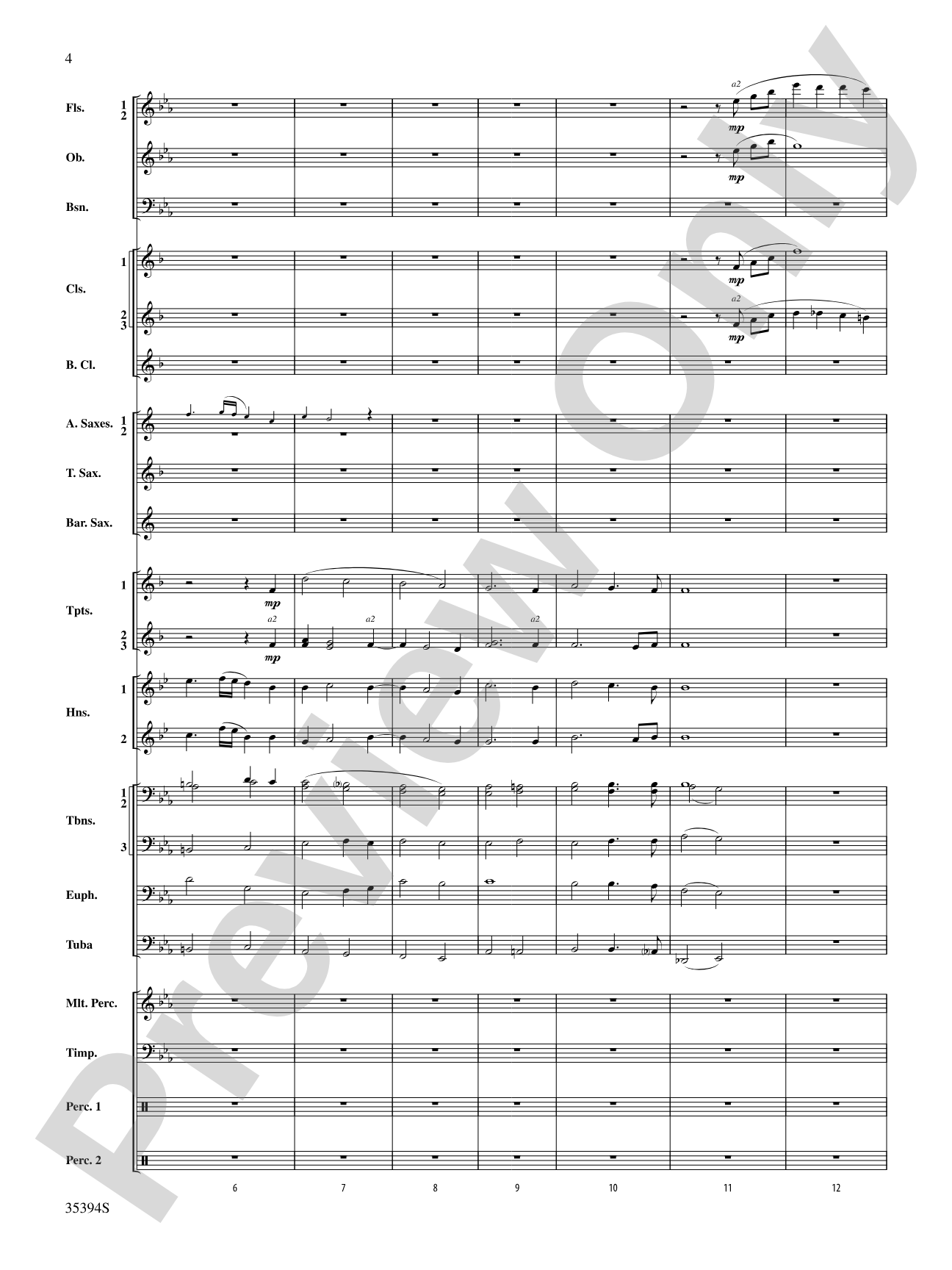 Festive Tribute: Concert Band Conductor Score & Parts