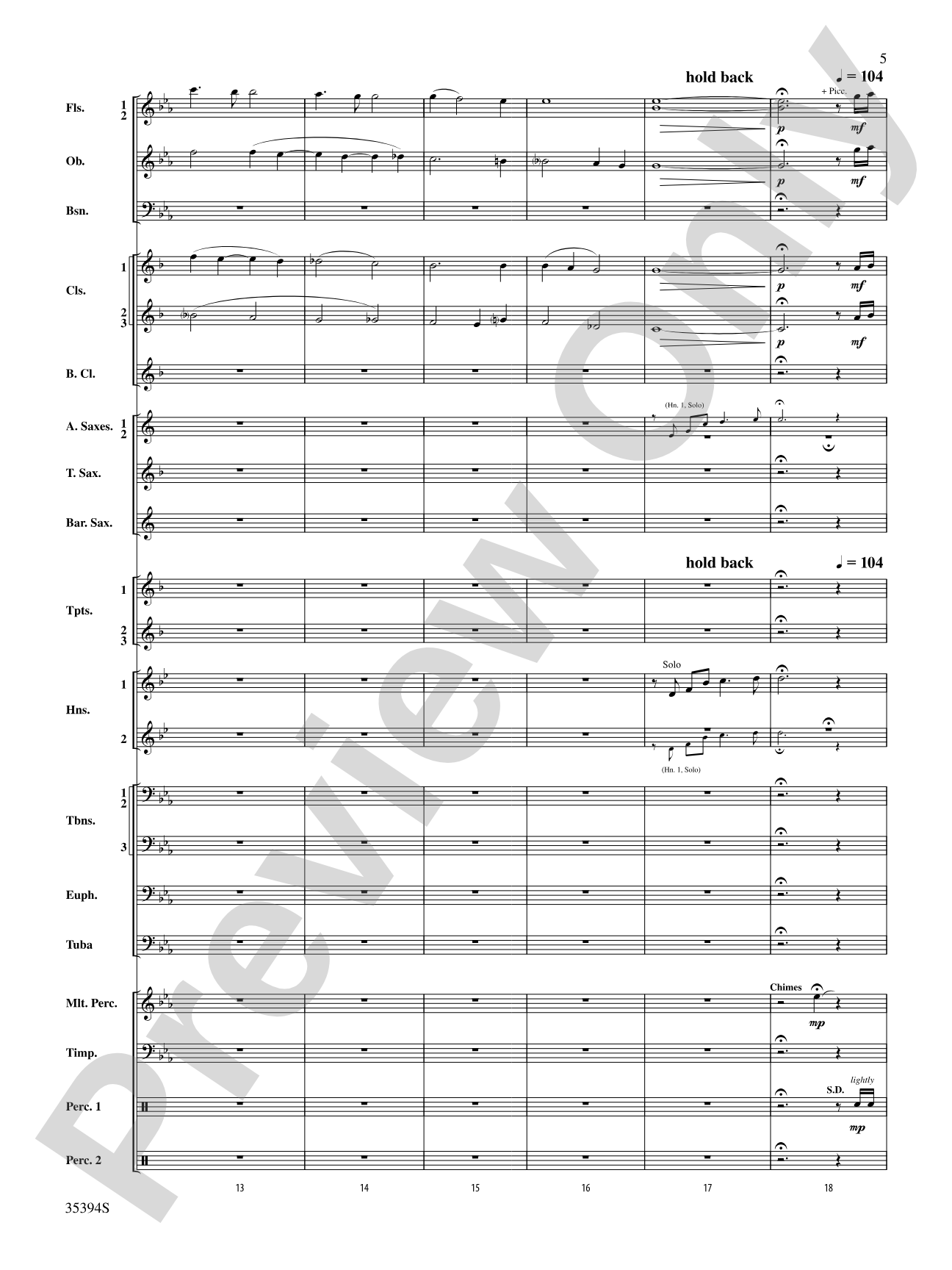 Festive Tribute: Concert Band Conductor Score & Parts