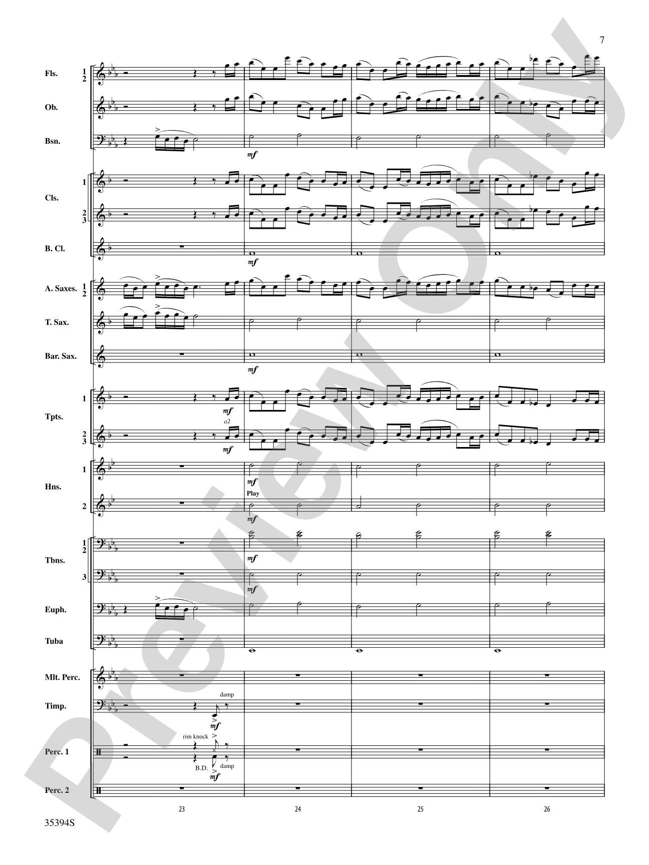 Festive Tribute: Concert Band Conductor Score & Parts