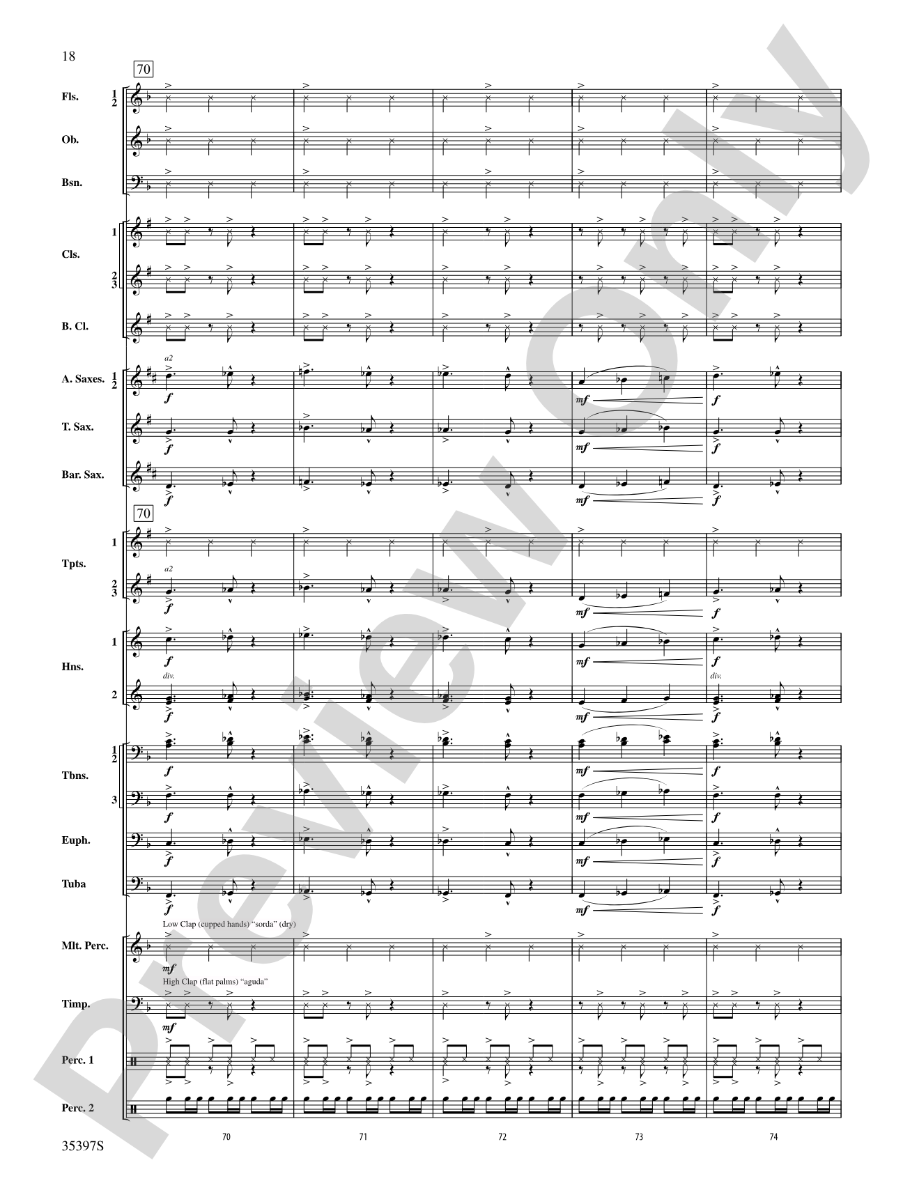 Fuego del Alma: Concert Band Conductor Score & Parts