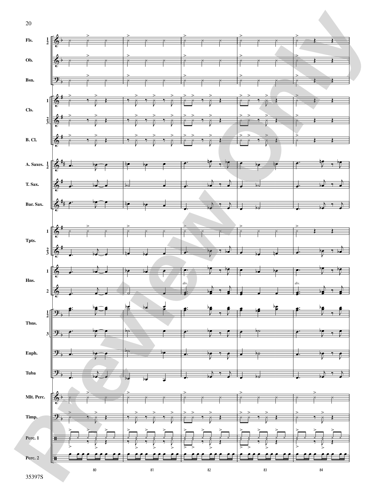 Fuego del Alma: Concert Band Conductor Score & Parts