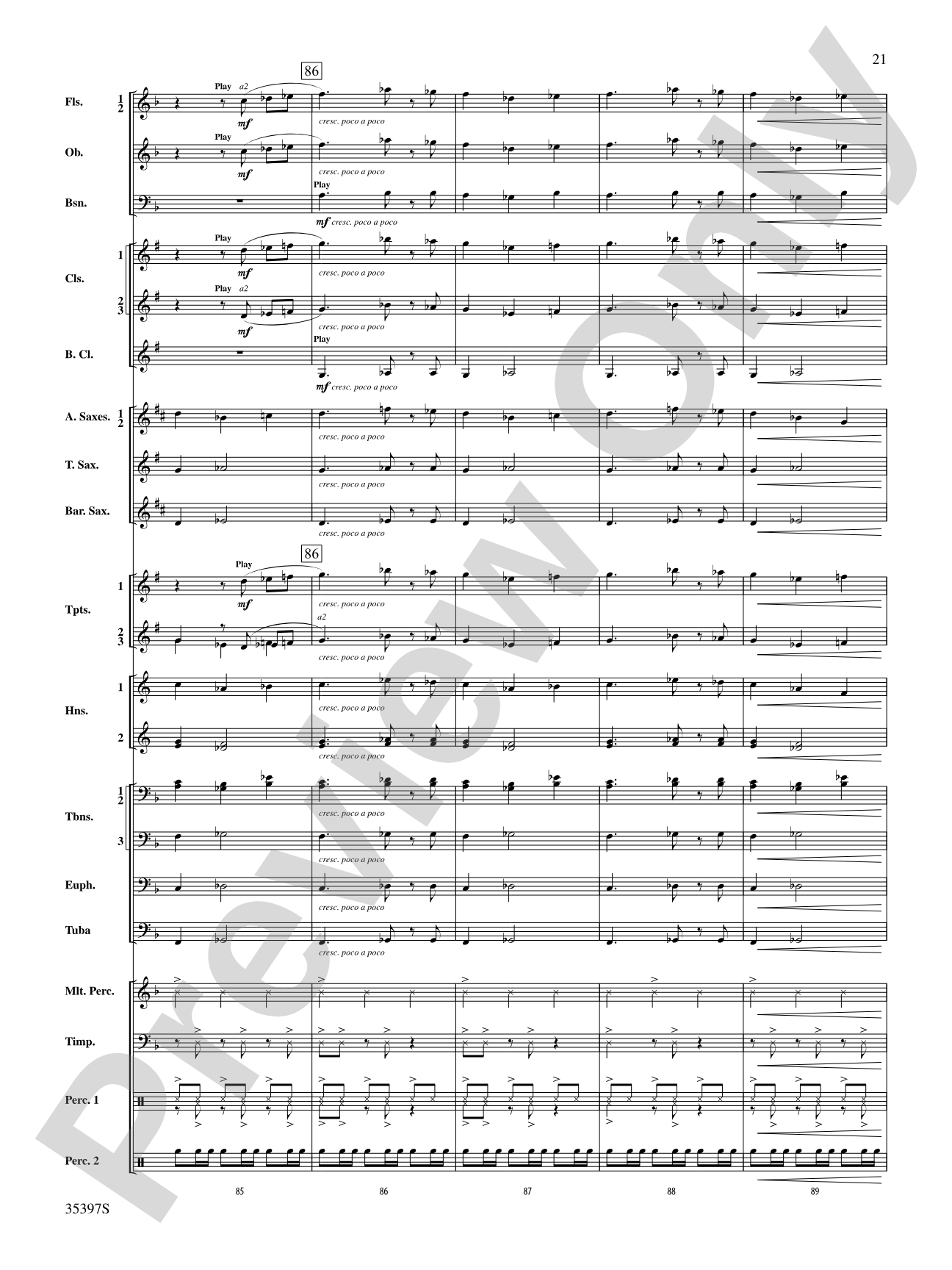 Fuego del Alma: Concert Band Conductor Score & Parts