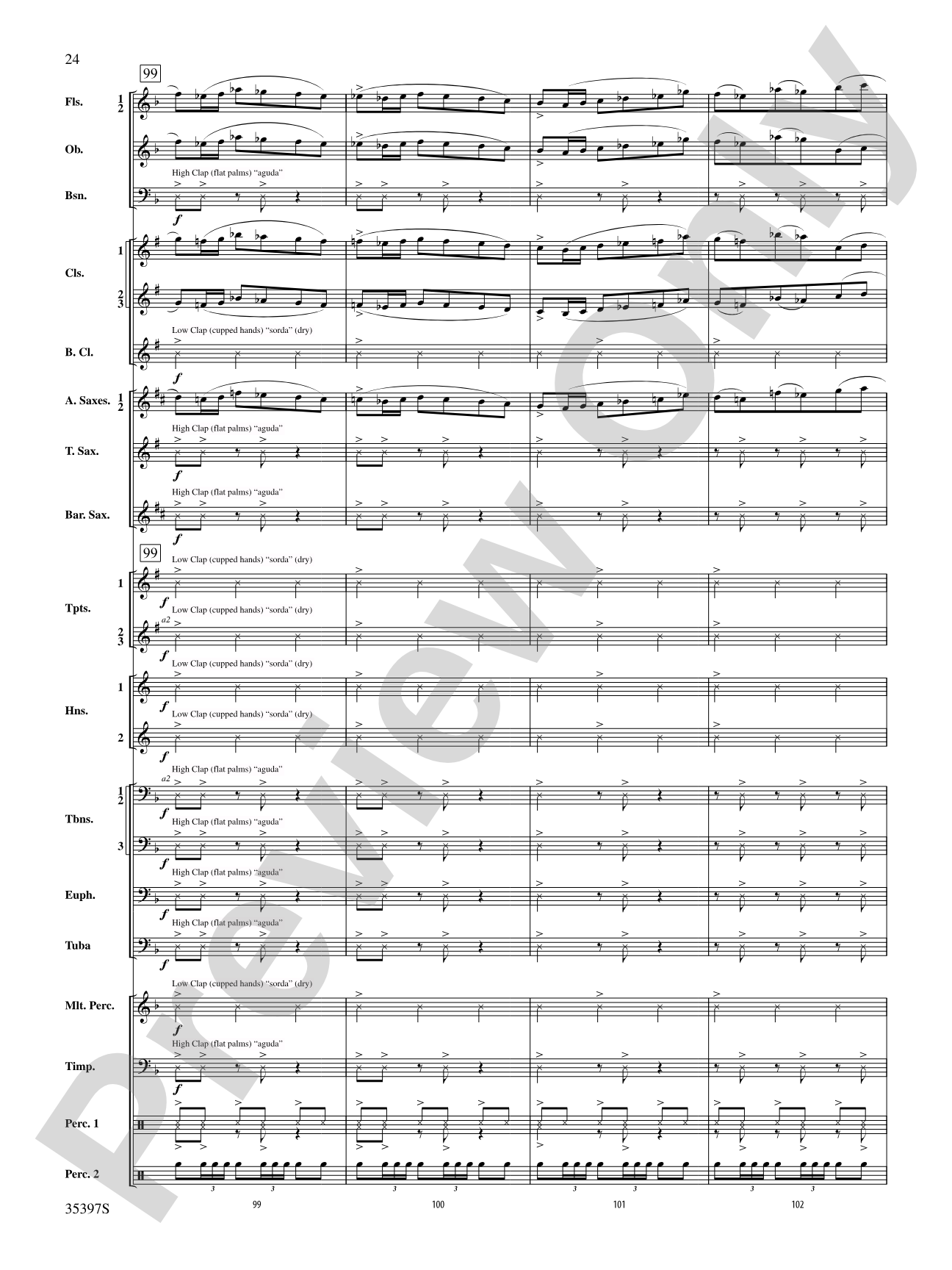 Fuego del Alma: Concert Band Conductor Score & Parts