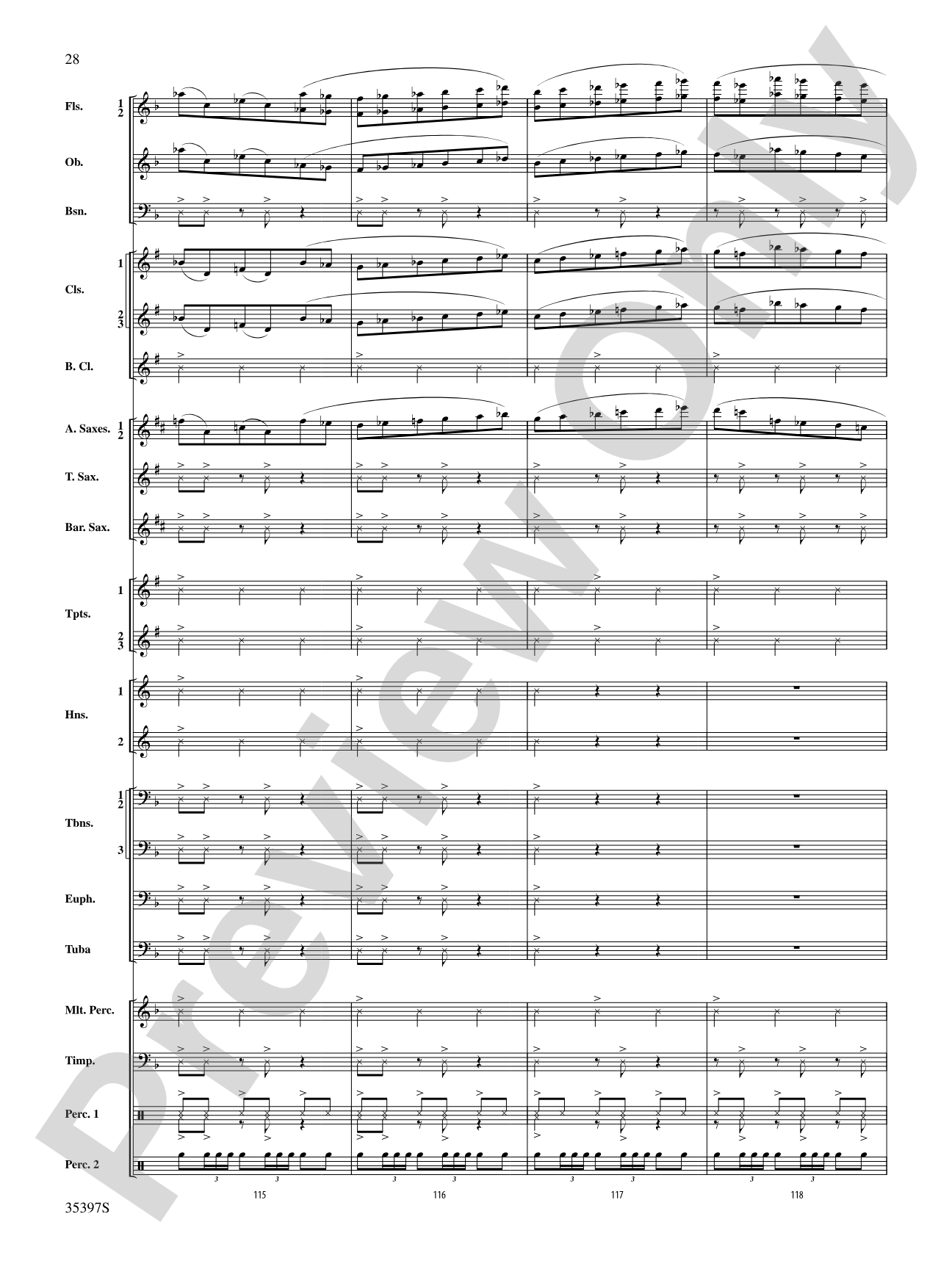 Fuego del Alma: Concert Band Conductor Score & Parts