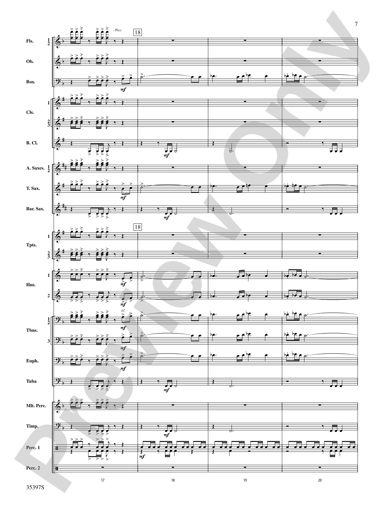 Fuego del Alma: Concert Band Conductor Score & Parts