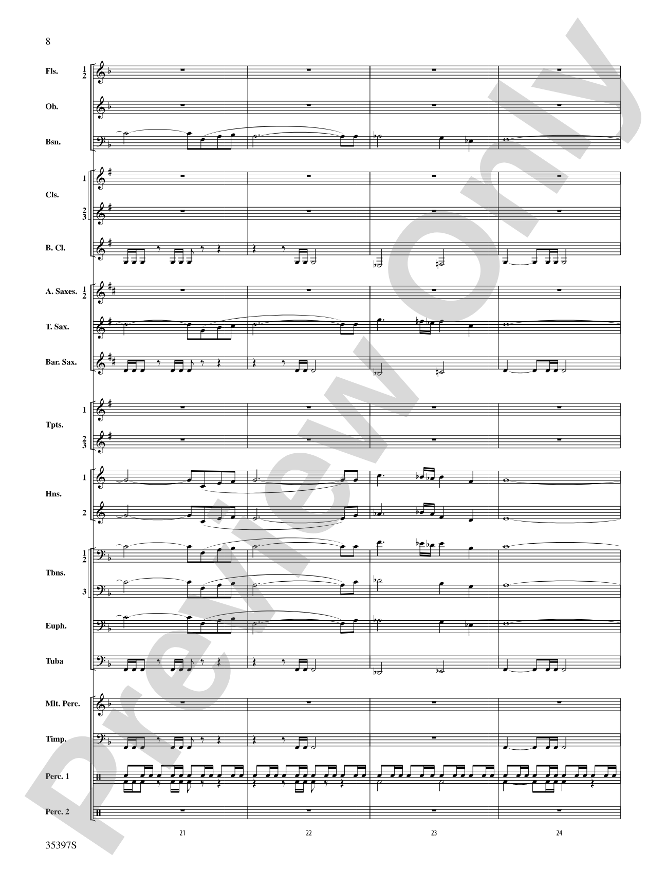 Fuego del Alma: Concert Band Conductor Score & Parts