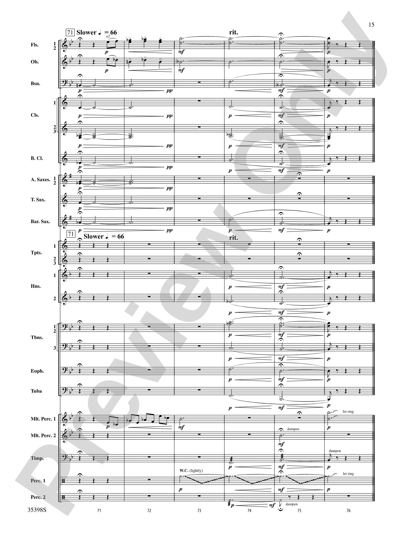 Sleep in Heavenly Peace: Concert Band Conductor Score & Parts