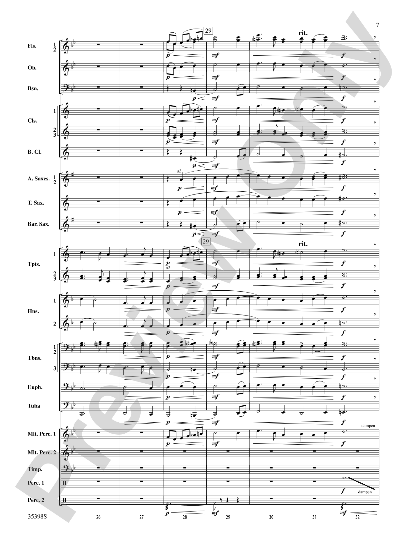 Sleep in Heavenly Peace: Concert Band Conductor Score & Parts
