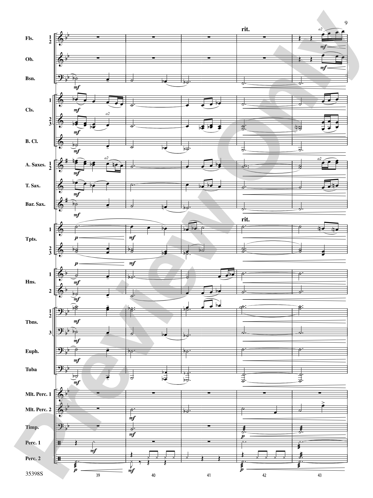 Sleep in Heavenly Peace: Concert Band Conductor Score & Parts