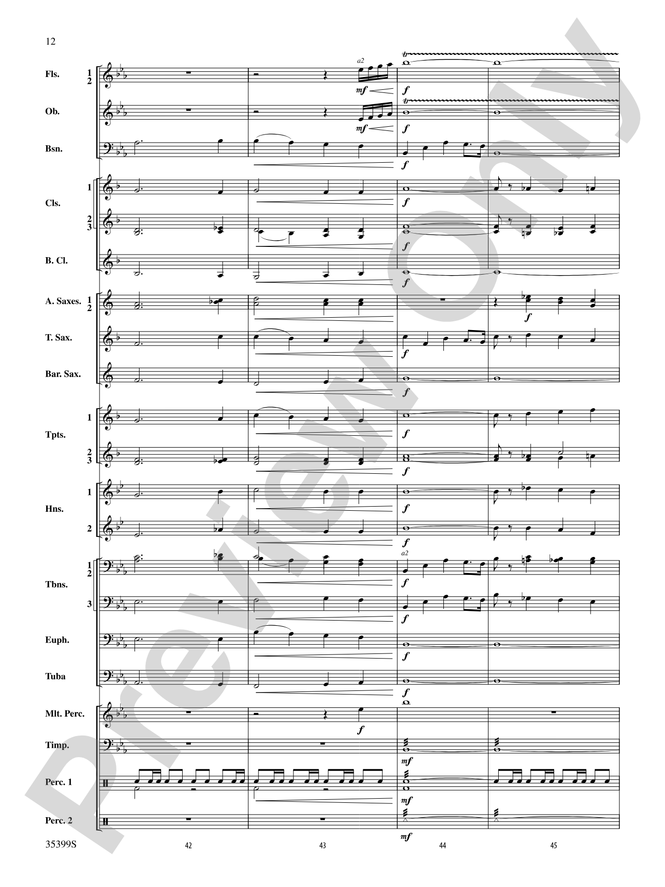 Festival Procession: Concert Band Conductor Score & Parts
