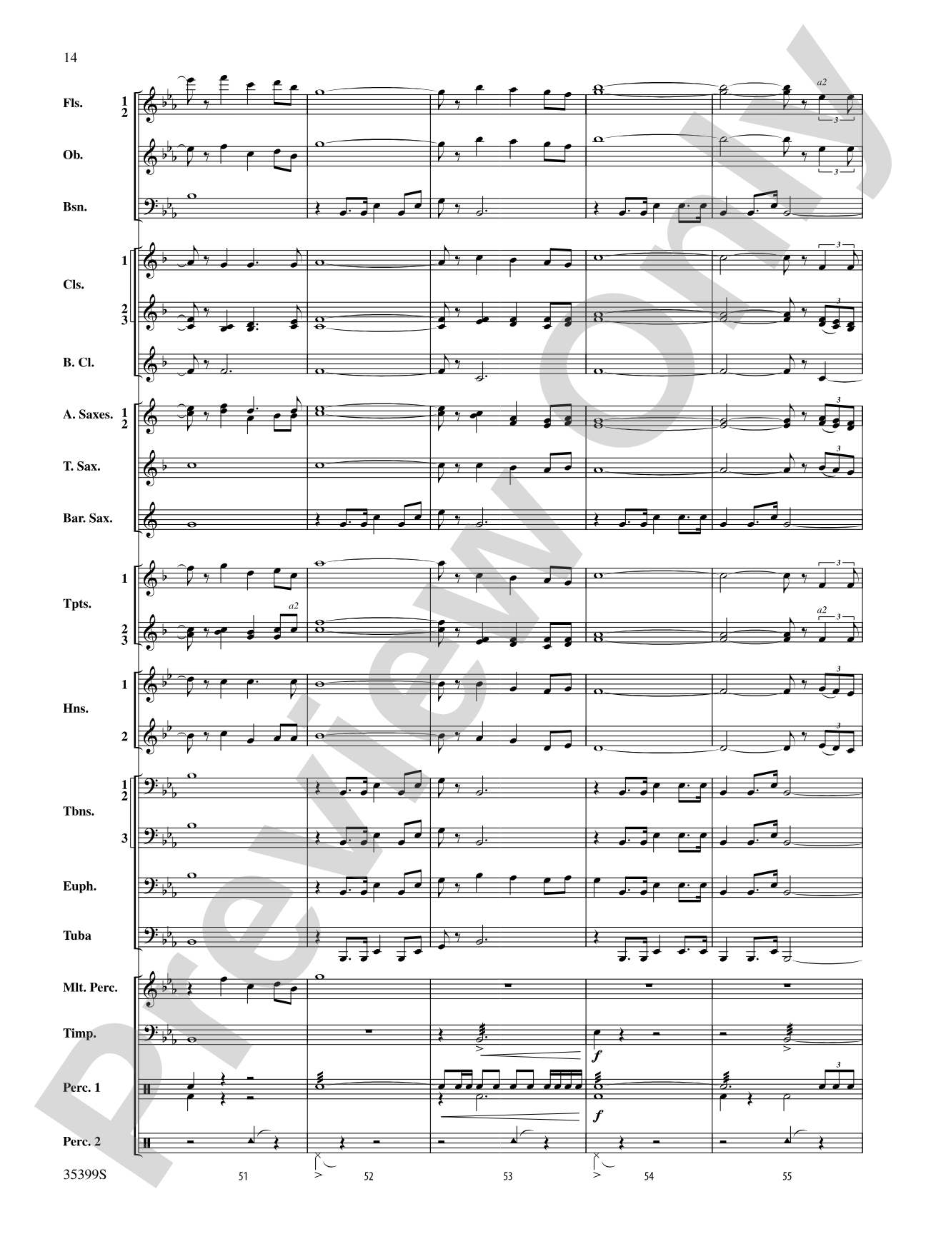 Festival Procession: Concert Band Conductor Score & Parts
