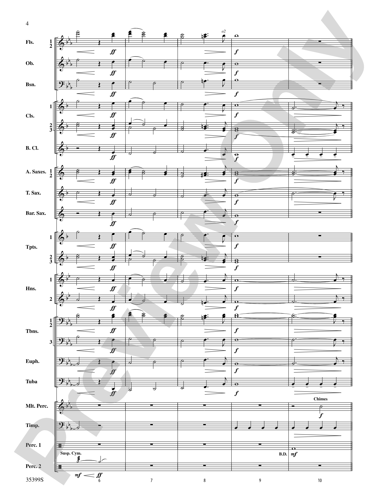 Festival Procession: Concert Band Conductor Score & Parts