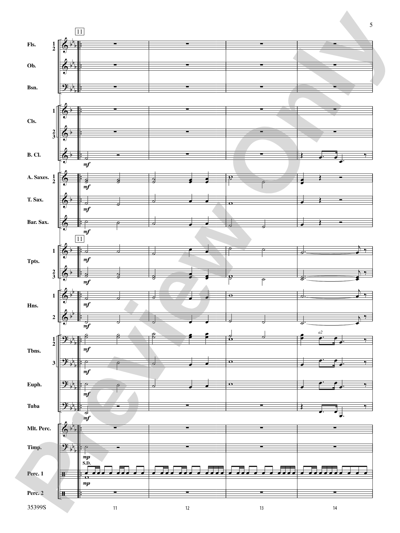 Festival Procession: Concert Band Conductor Score & Parts
