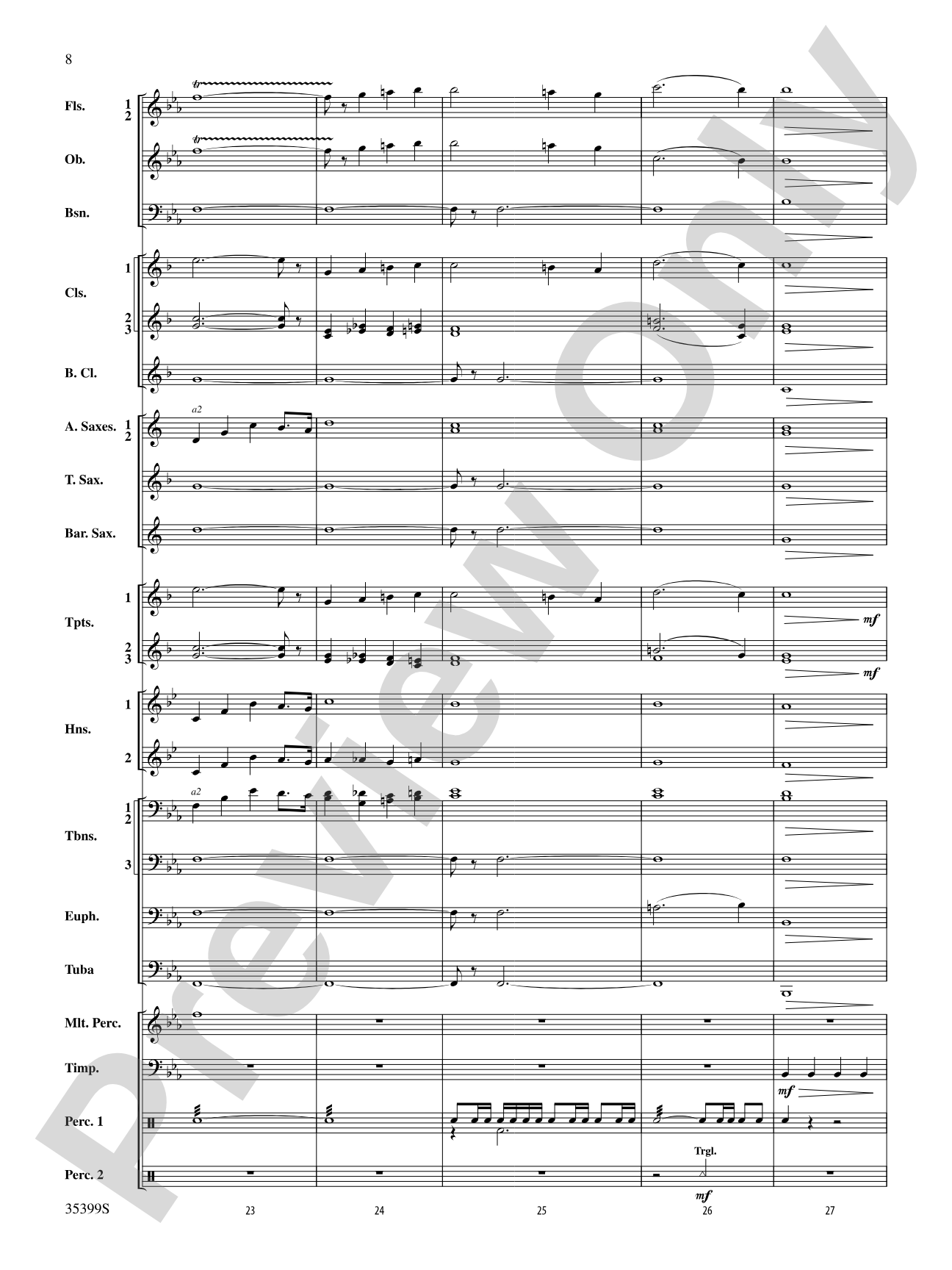 Festival Procession: Concert Band Conductor Score & Parts