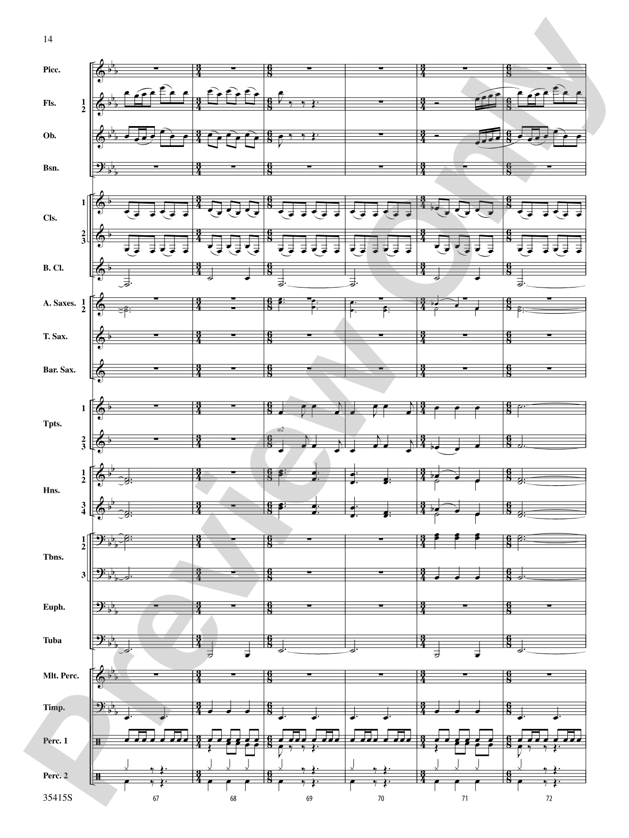 A Hymn Tune Rhapsody: Concert Band Conductor Score & Parts