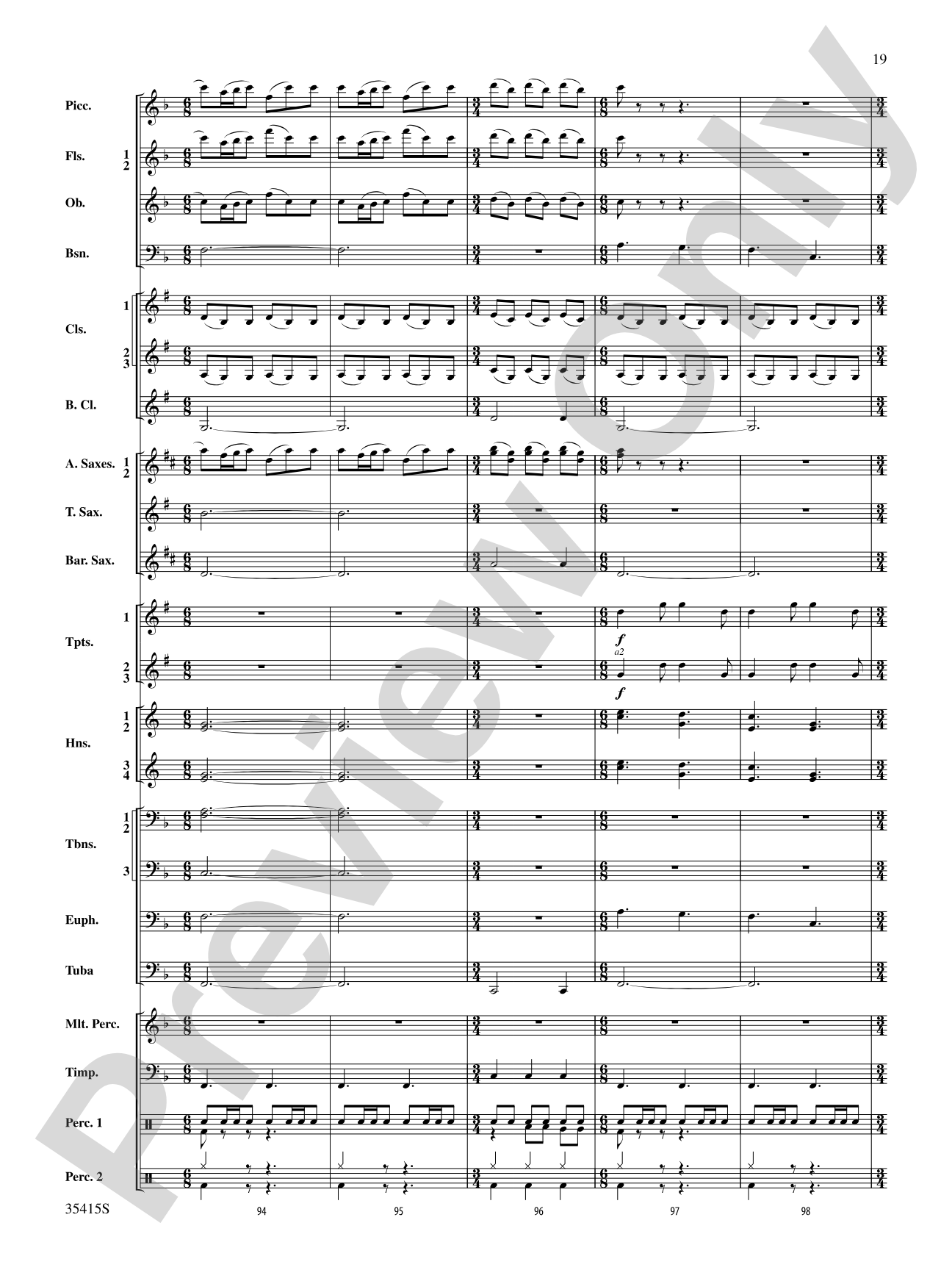 A Hymn Tune Rhapsody: Concert Band Conductor Score & Parts