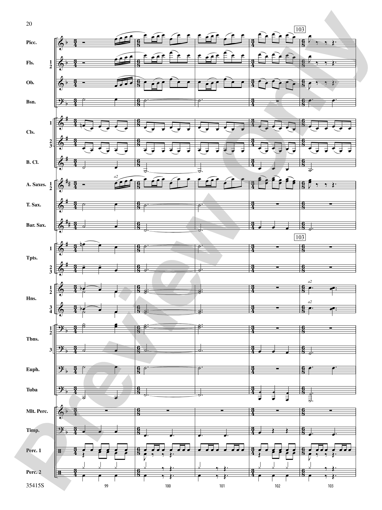 A Hymn Tune Rhapsody: Concert Band Conductor Score & Parts