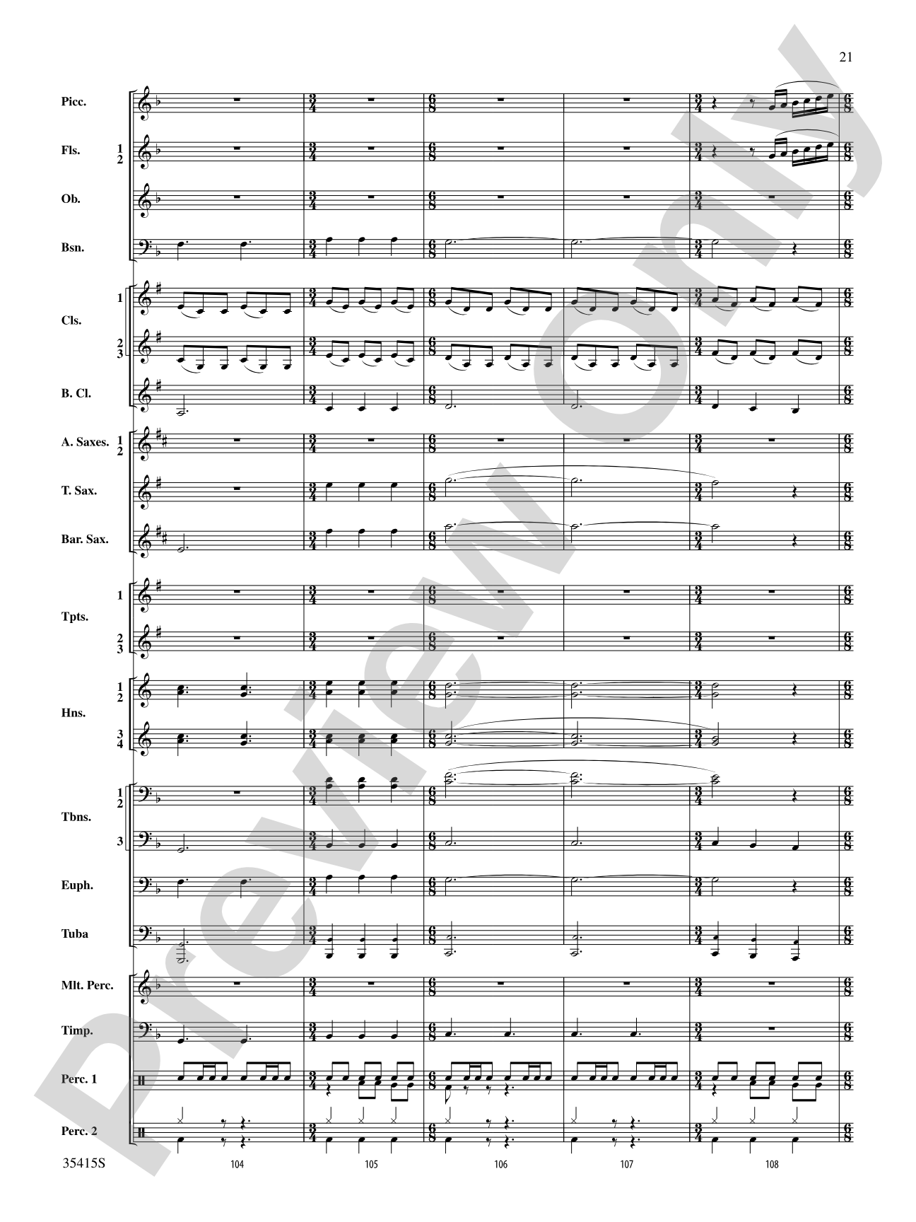 A Hymn Tune Rhapsody: Concert Band Conductor Score & Parts
