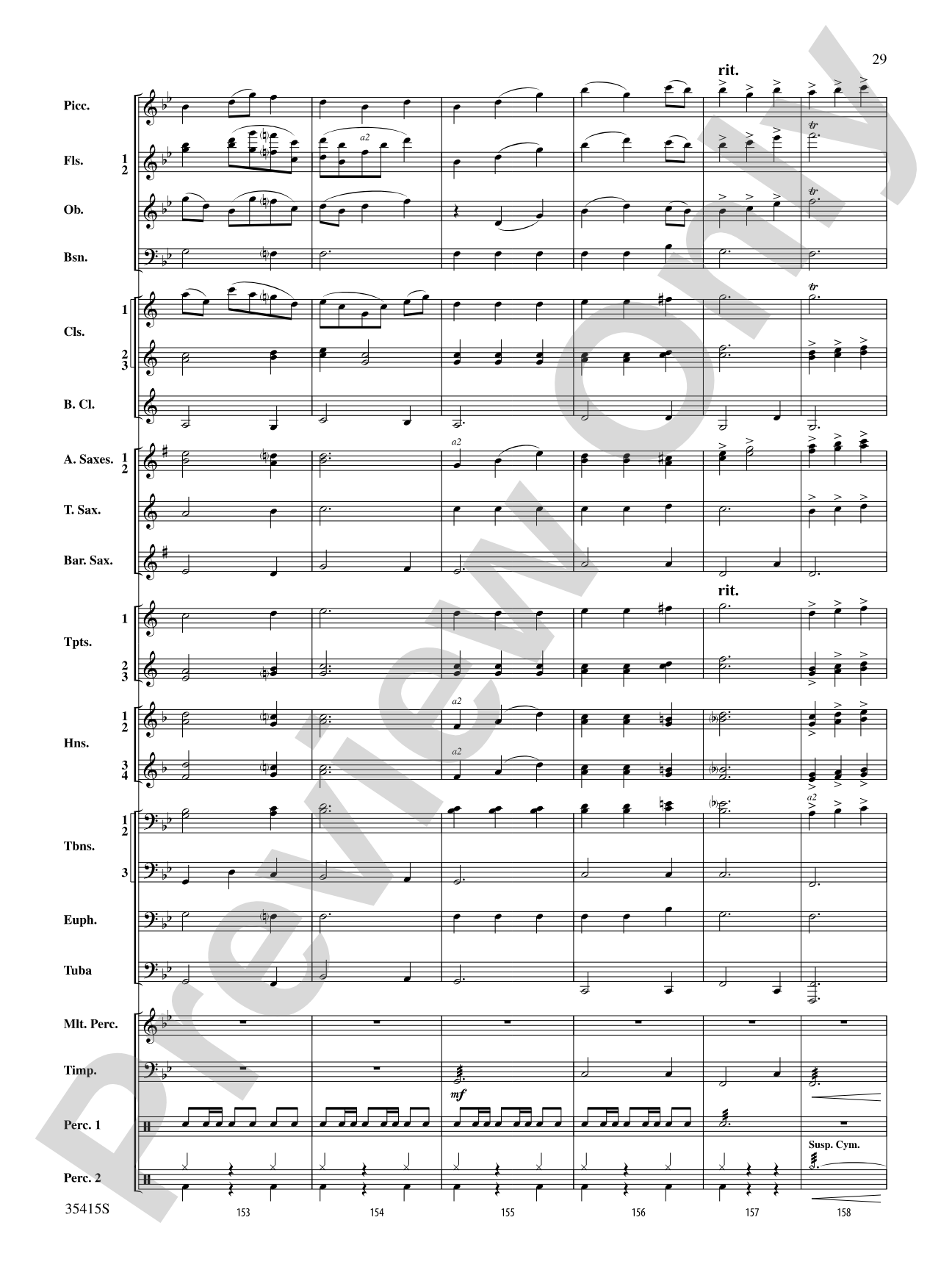 A Hymn Tune Rhapsody: Concert Band Conductor Score & Parts