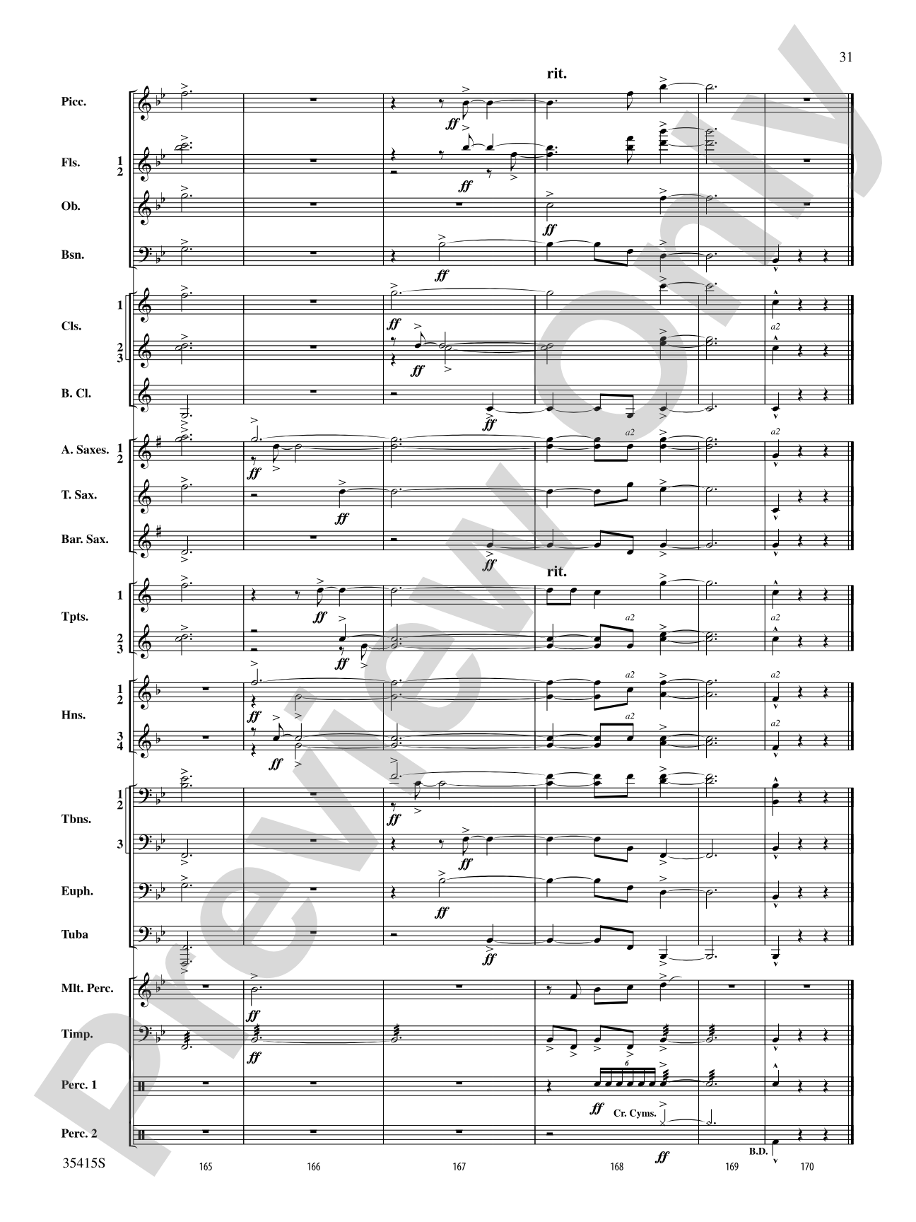 A Hymn Tune Rhapsody: Concert Band Conductor Score & Parts