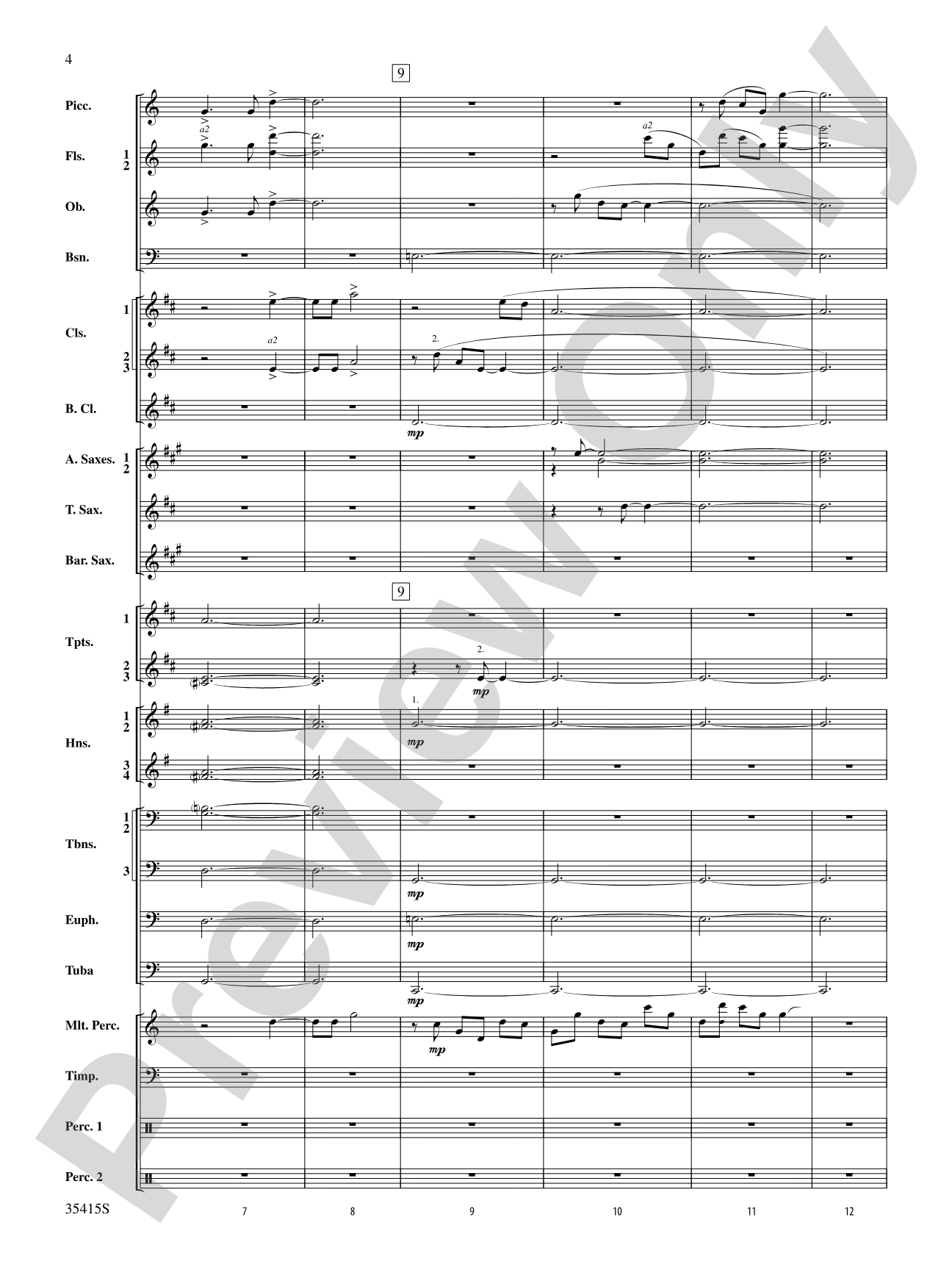 A Hymn Tune Rhapsody: Concert Band Conductor Score & Parts