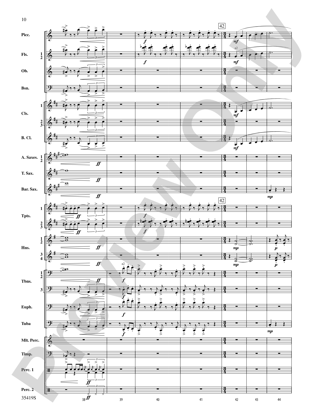 Coyote Falls (from Looney Tunes 3D): Concert Band Conductor Score & Parts