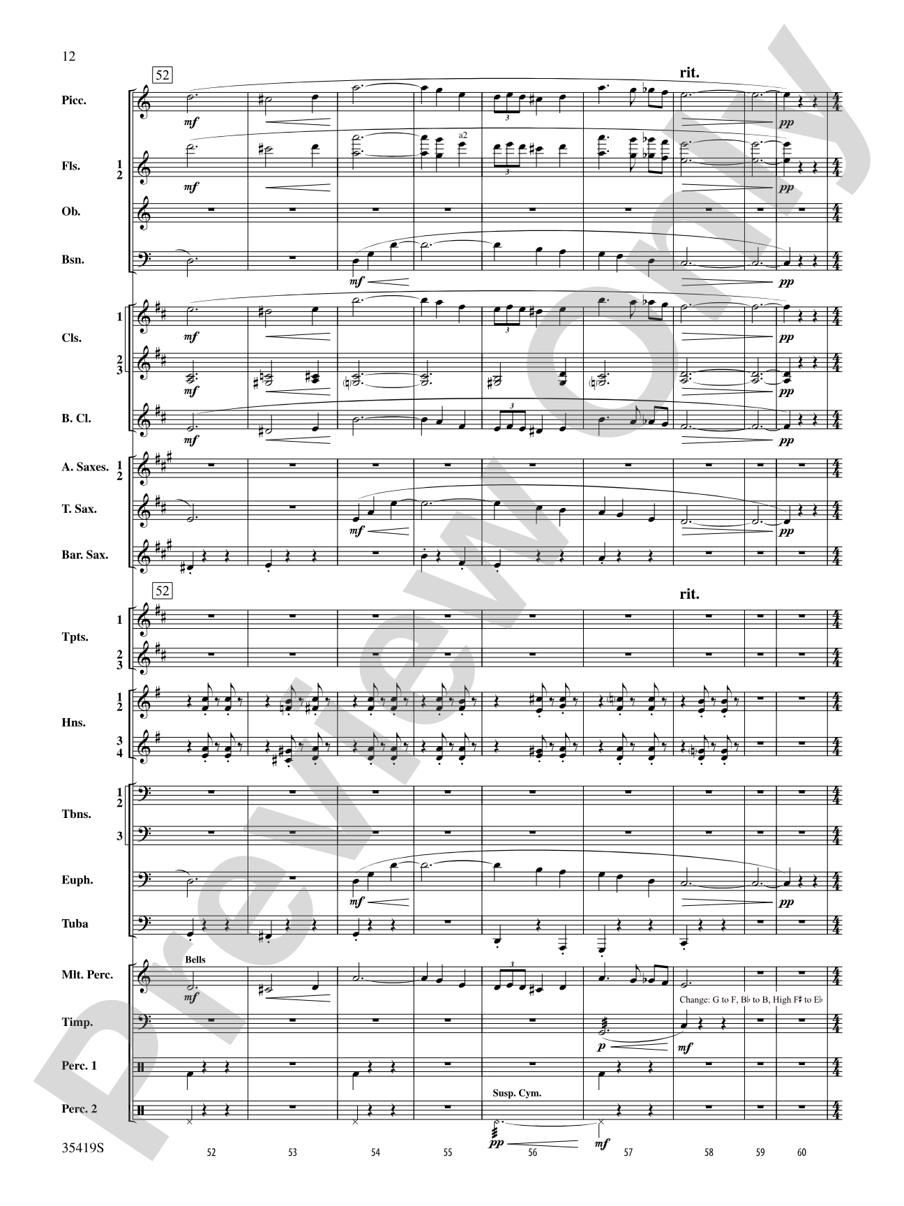 Coyote Falls (from Looney Tunes 3D): Concert Band Conductor Score & Parts