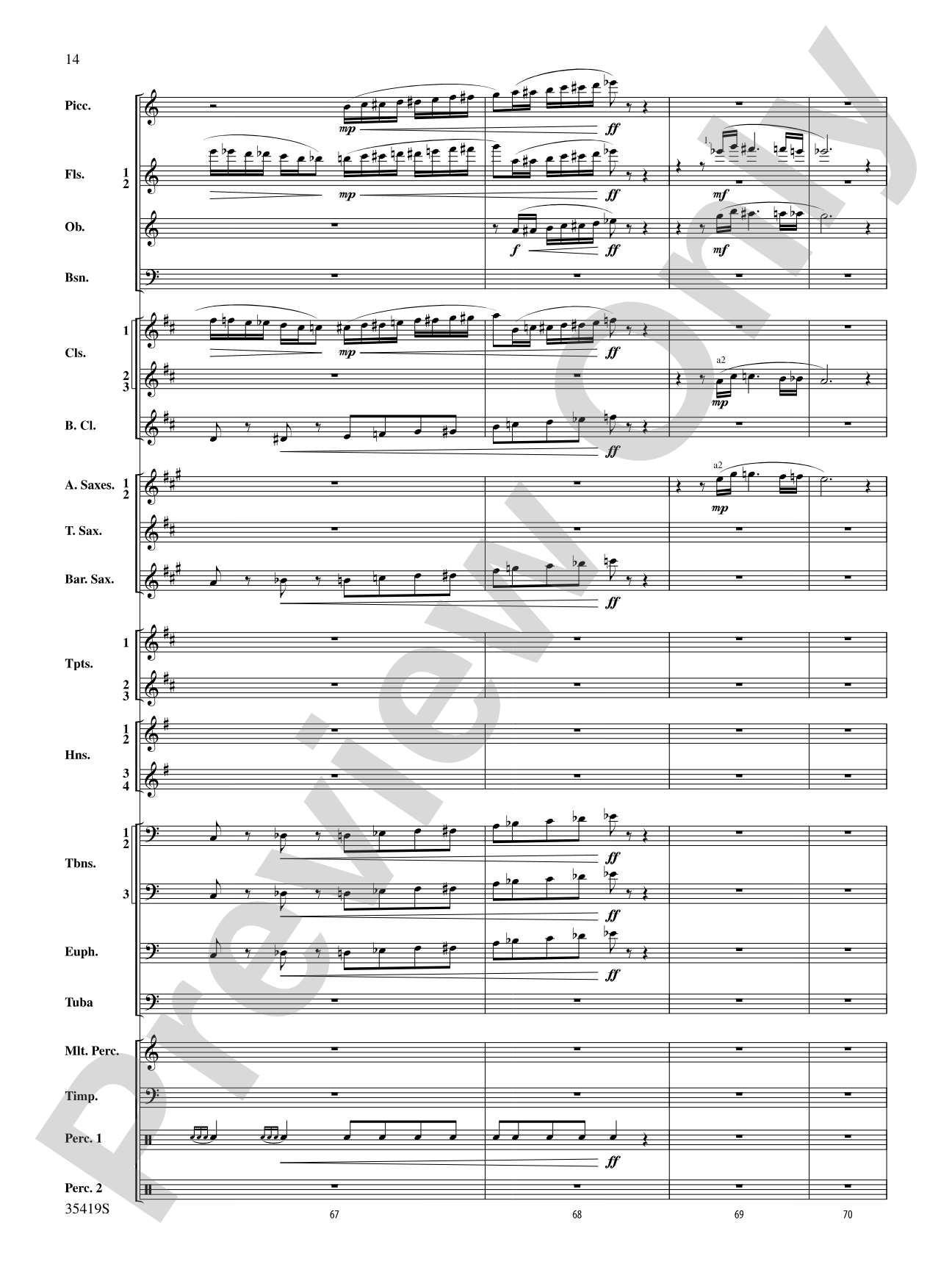 Coyote Falls (from Looney Tunes 3D): Concert Band Conductor Score & Parts