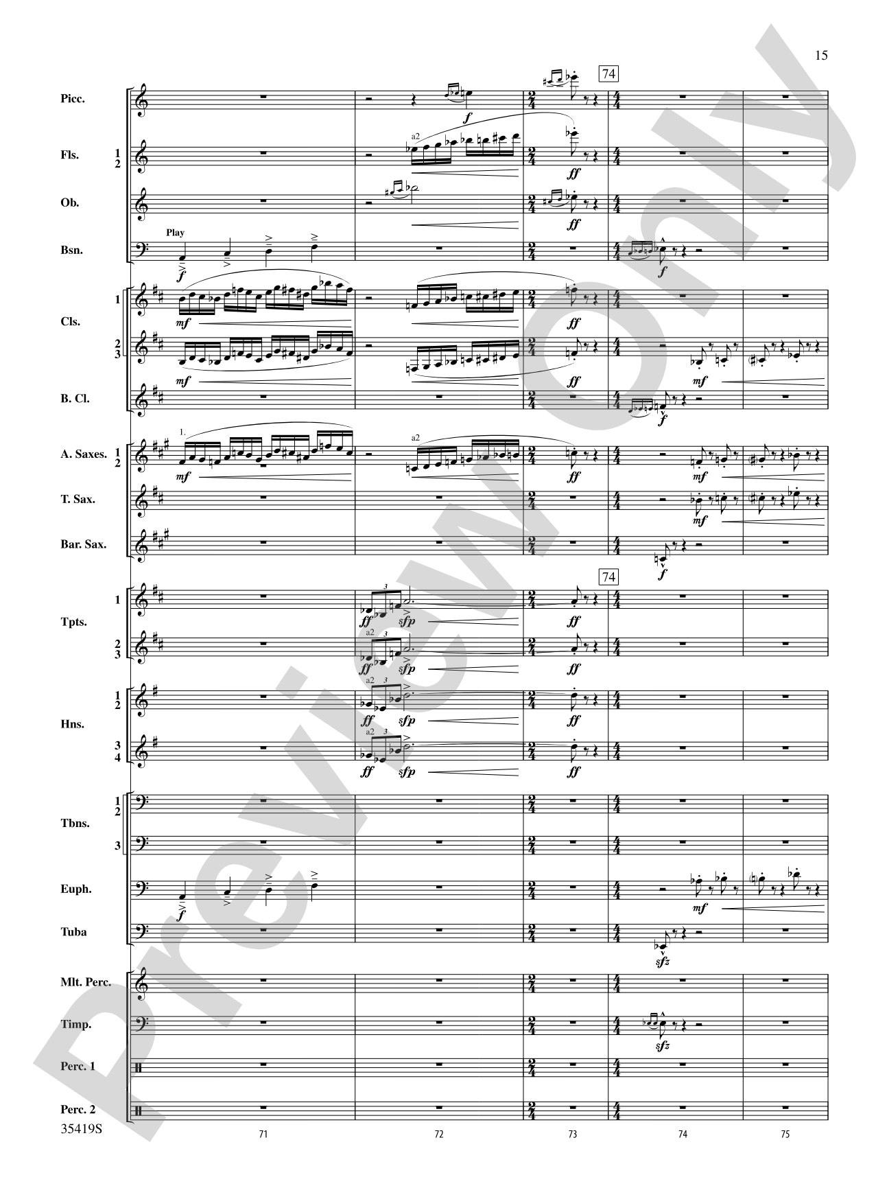 Coyote Falls (from Looney Tunes 3D): Concert Band Conductor Score & Parts