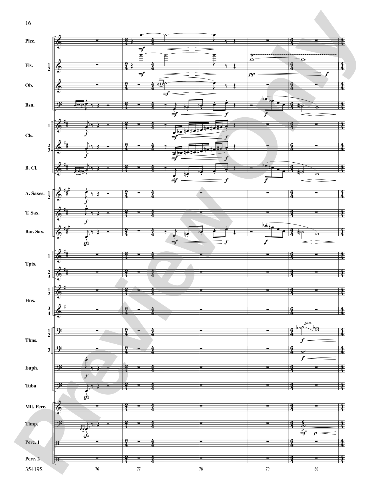 Coyote Falls (from Looney Tunes 3D): Concert Band Conductor Score & Parts