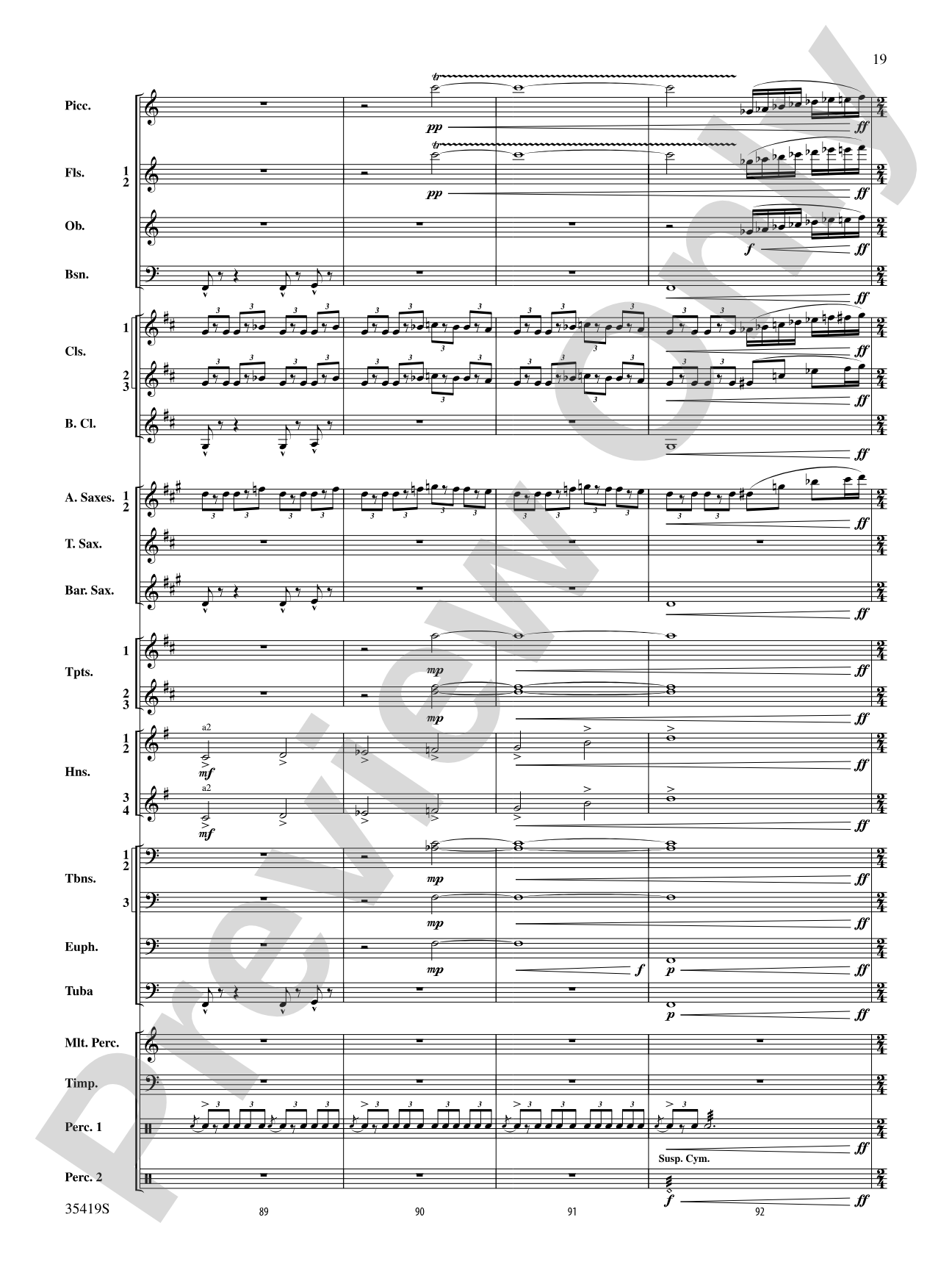 Coyote Falls (from Looney Tunes 3D): Concert Band Conductor Score & Parts