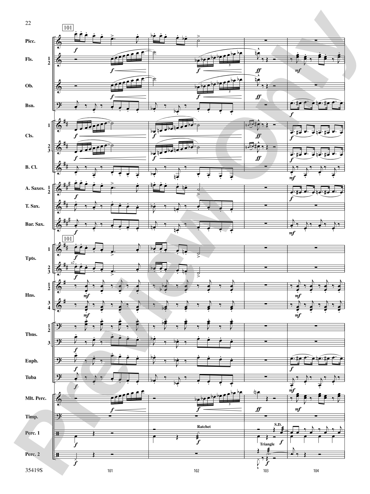 Coyote Falls (from Looney Tunes 3D): Concert Band Conductor Score & Parts