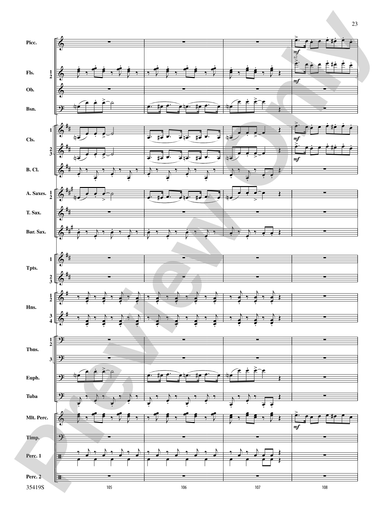 Coyote Falls (from Looney Tunes 3D): Concert Band Conductor Score & Parts