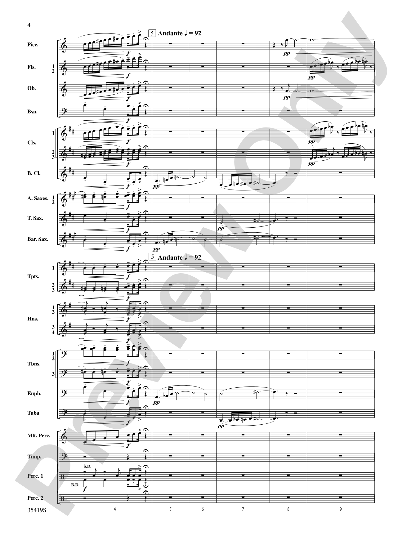 Coyote Falls (from Looney Tunes 3D): Concert Band Conductor Score & Parts