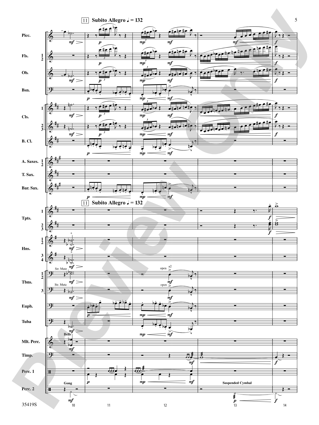 Coyote Falls (from Looney Tunes 3D): Concert Band Conductor Score & Parts
