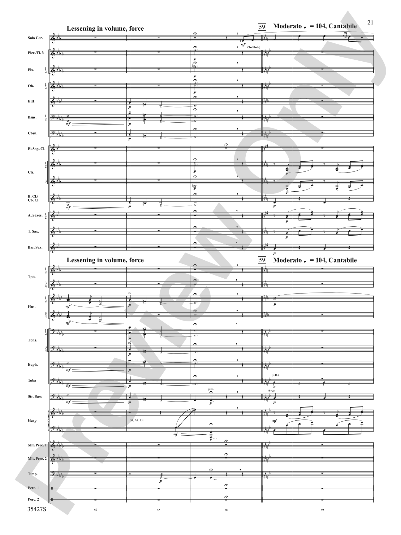 Fantasie Brillante: Concert Band Conductor Score & Parts