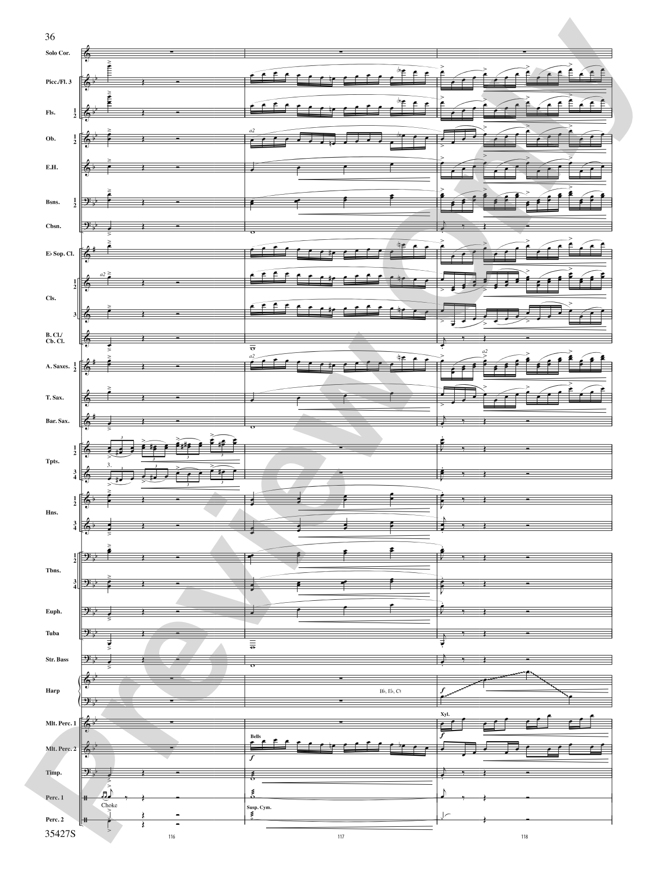 Fantasie Brillante: Concert Band Conductor Score & Parts