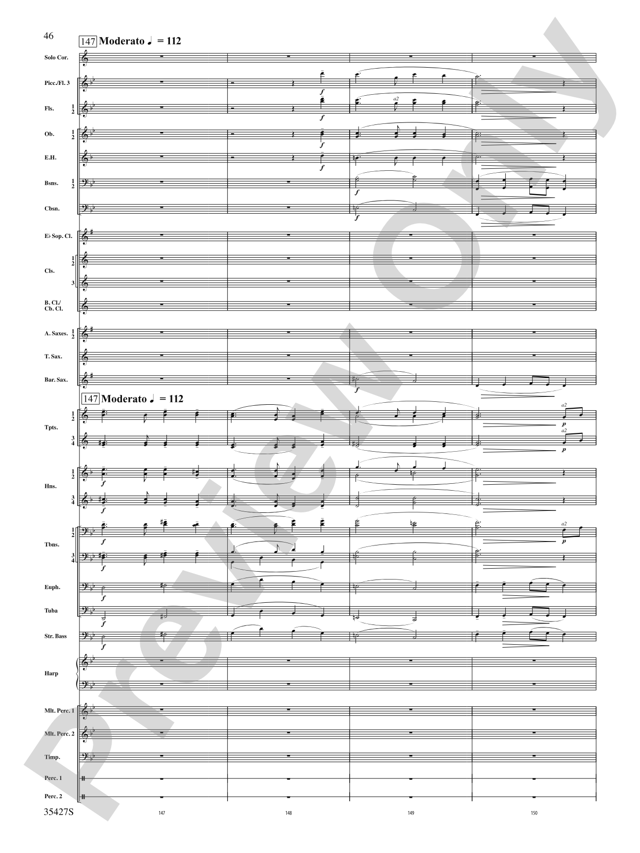 Fantasie Brillante: Concert Band Conductor Score & Parts
