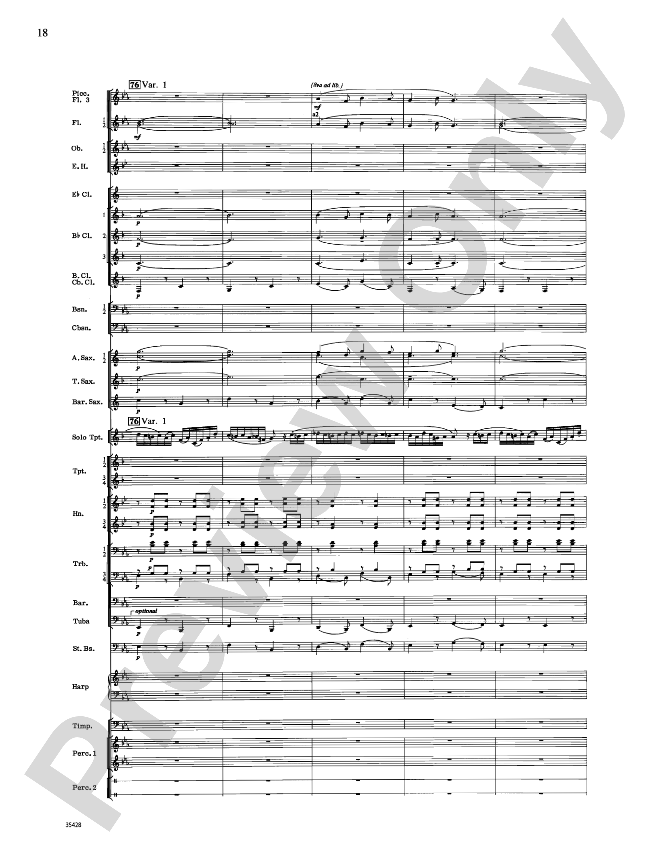 Le Carnaval de Venise: Concert Band Conductor Score & Parts
