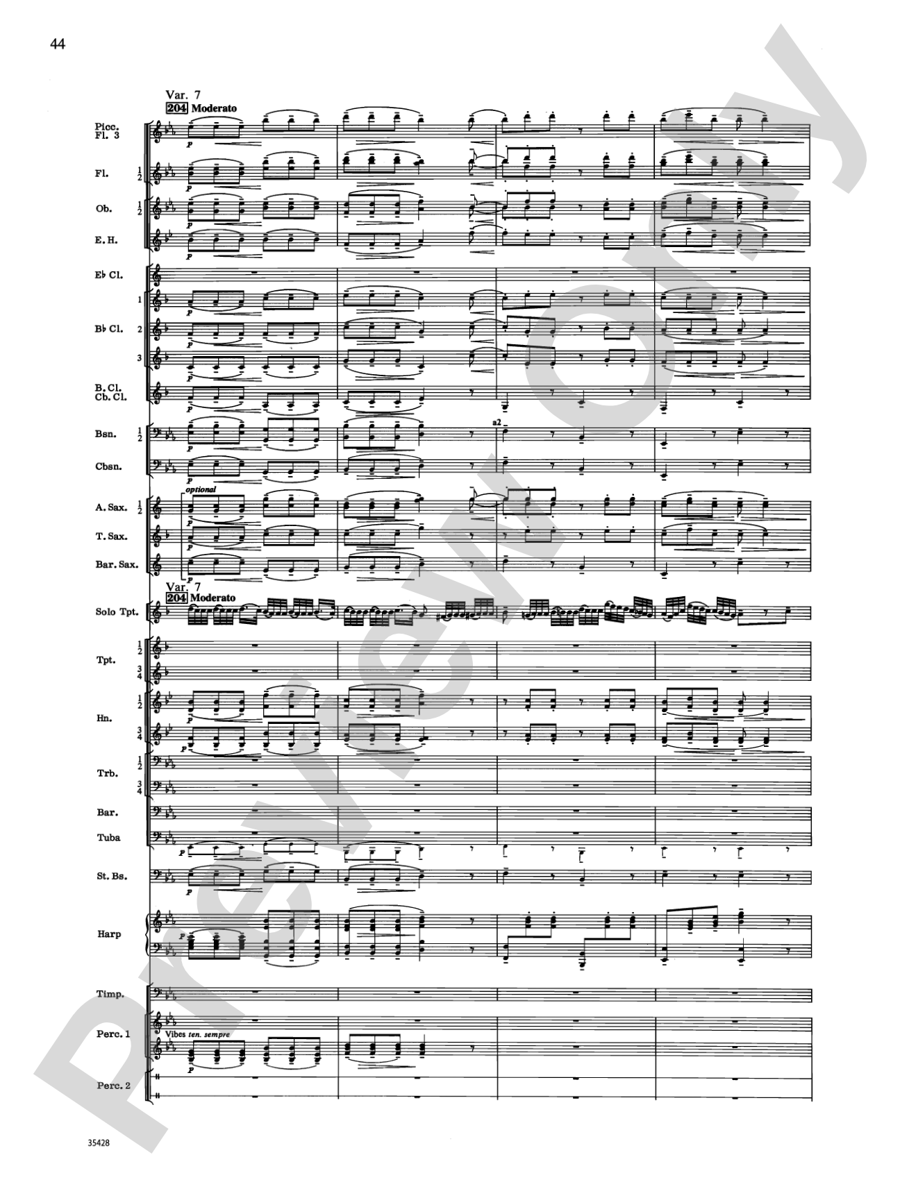 Le Carnaval de Venise: Concert Band Conductor Score & Parts