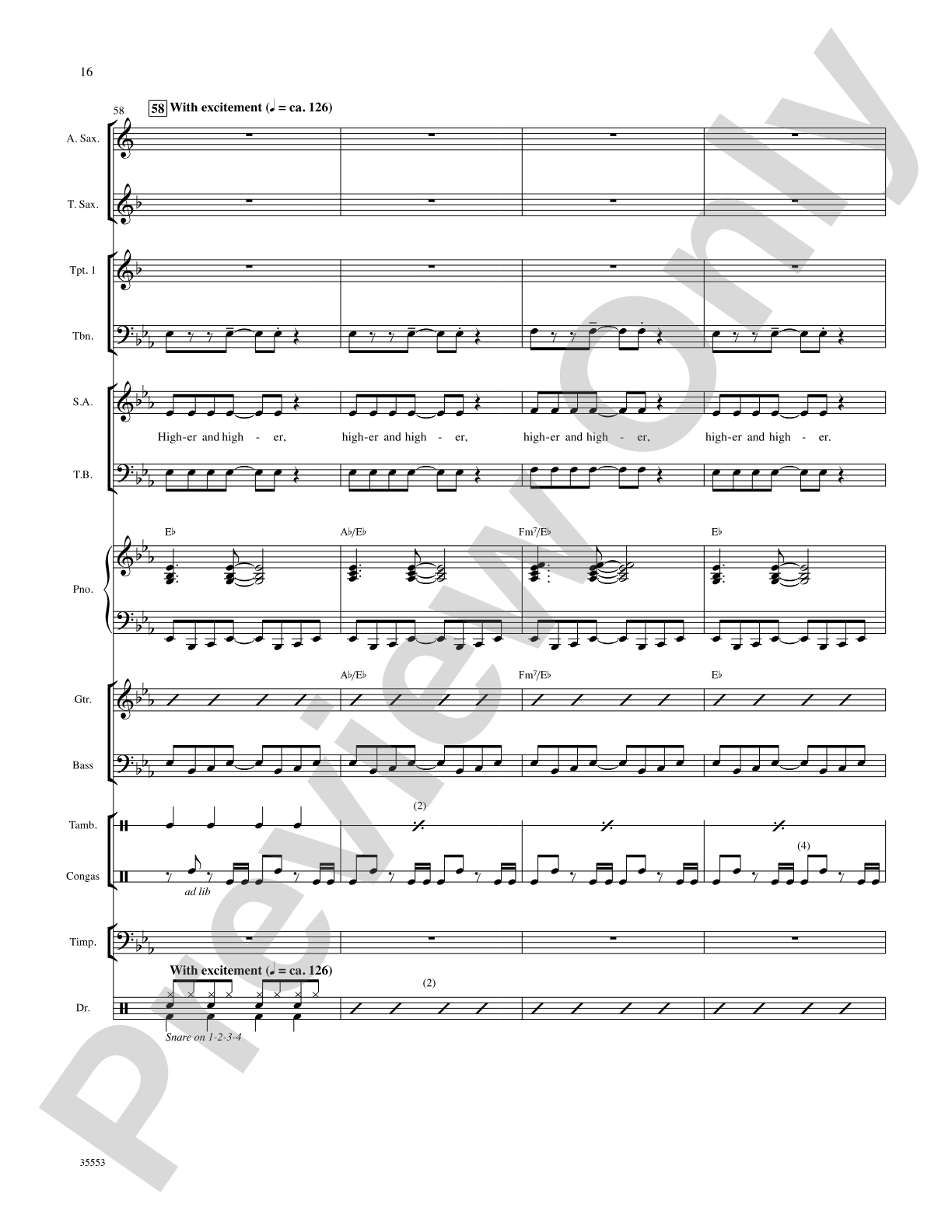 (Your Love Keeps Lifting Me) Higher and Higher: Score: Choral SoundPax