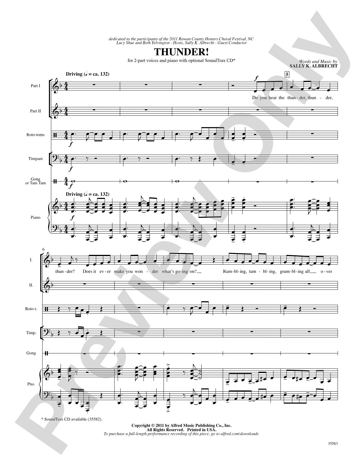 Thunder!: Choral SoundPax