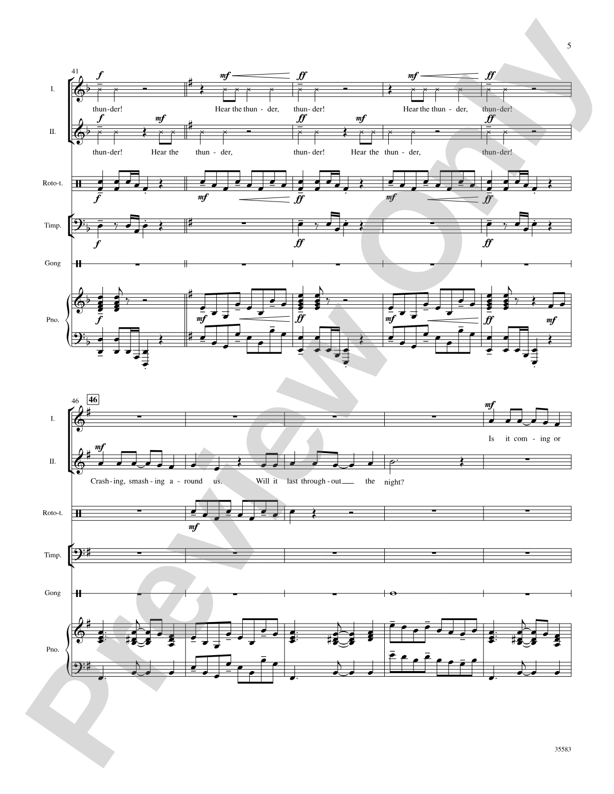 Thunder!: Choral SoundPax