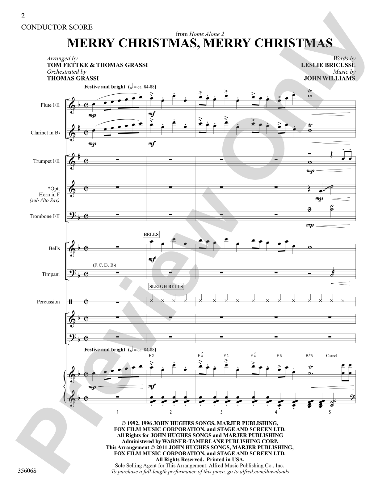 Merry Christmas, Merry Christmas (from Home Alone 2): Choral SoundPax
