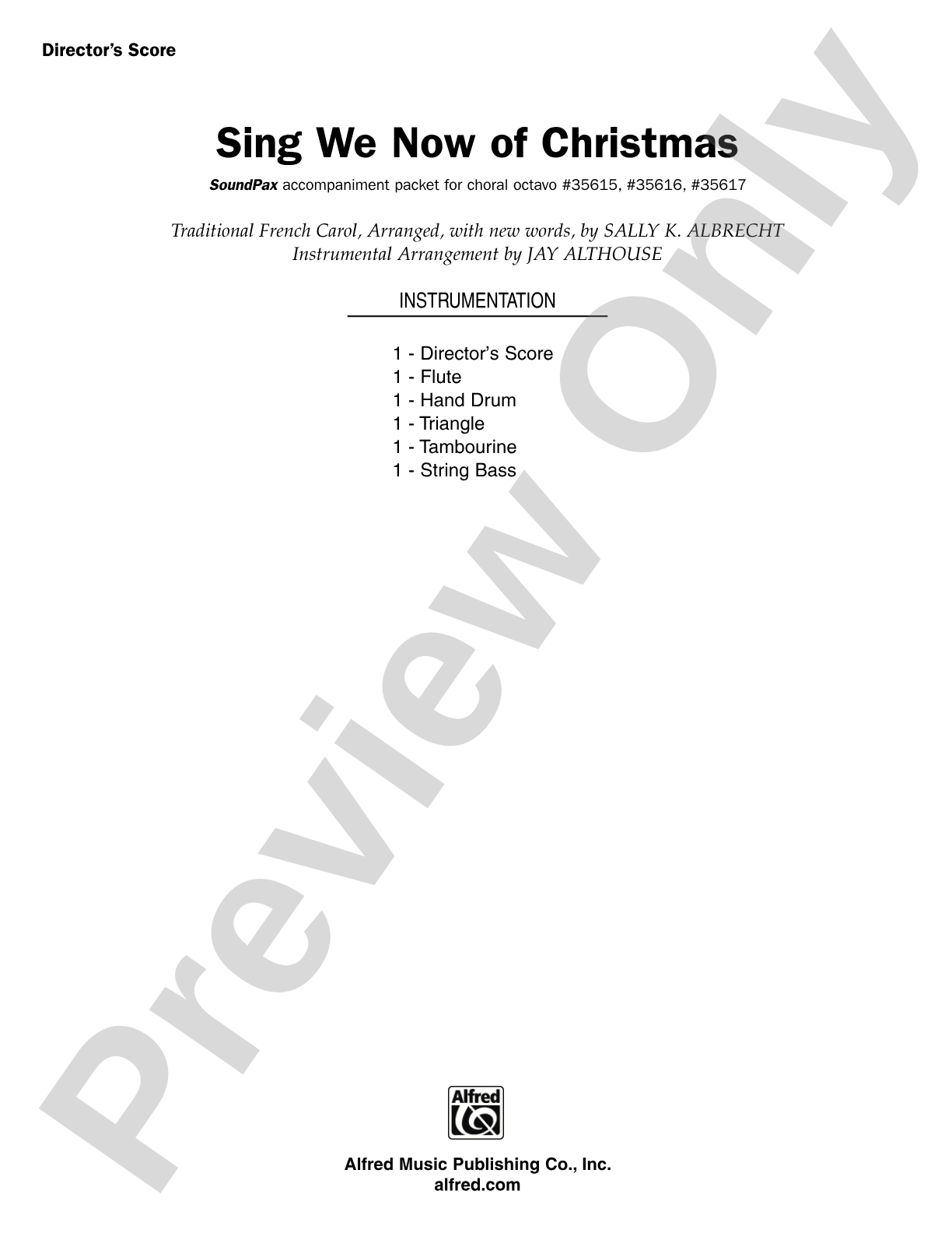 Sing We Now of Christmas: Choral SoundPax
